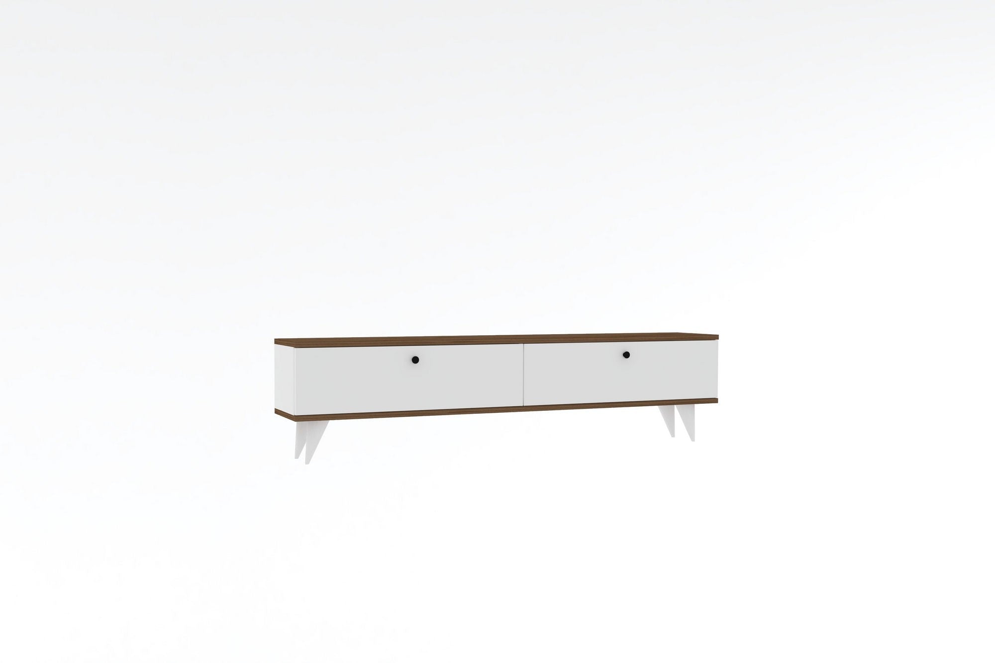 TV ormarić Paris - White, Walnut | AG-vitahome.hr