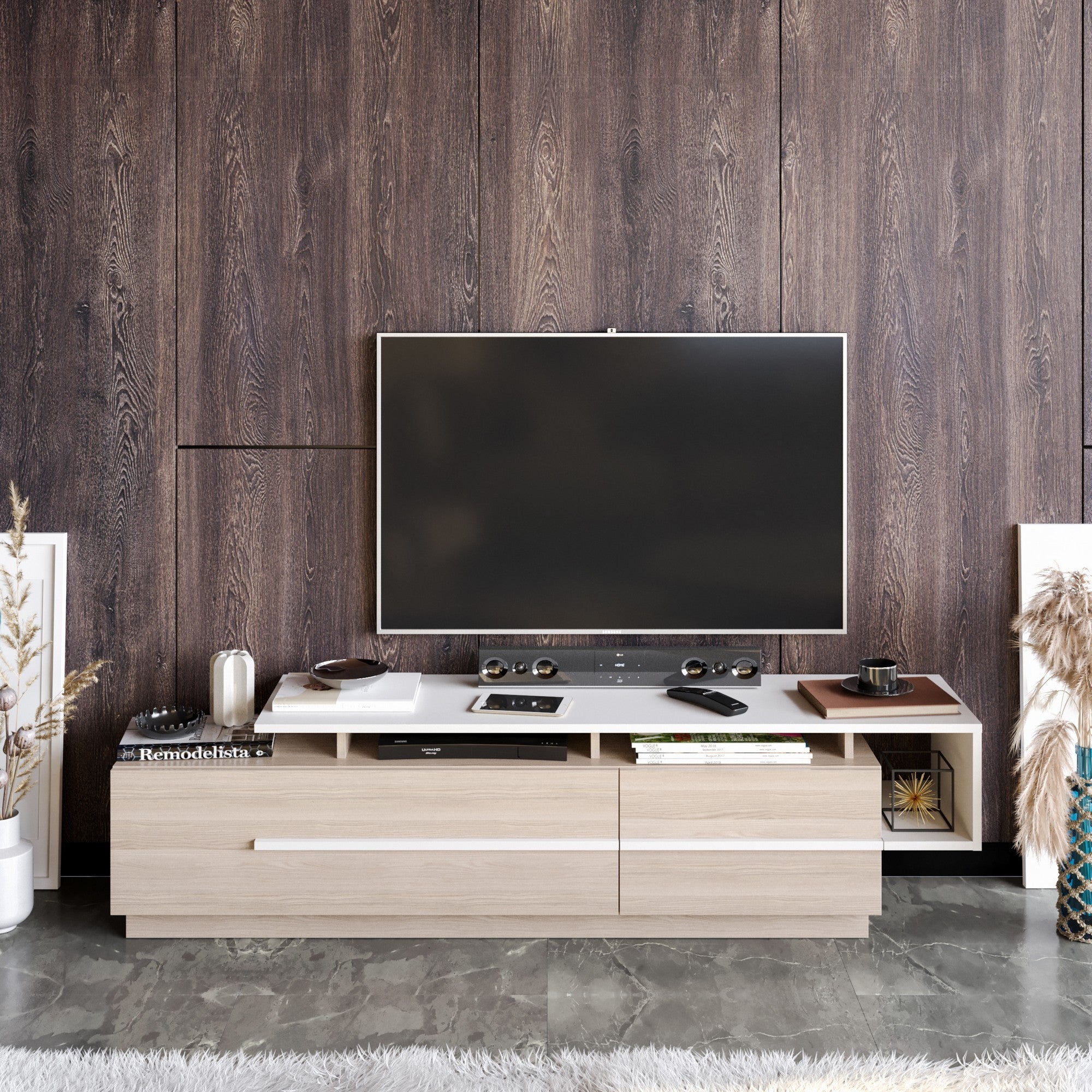 TV ormarić Pia - Cordoba, White | AG-vitahome.hr