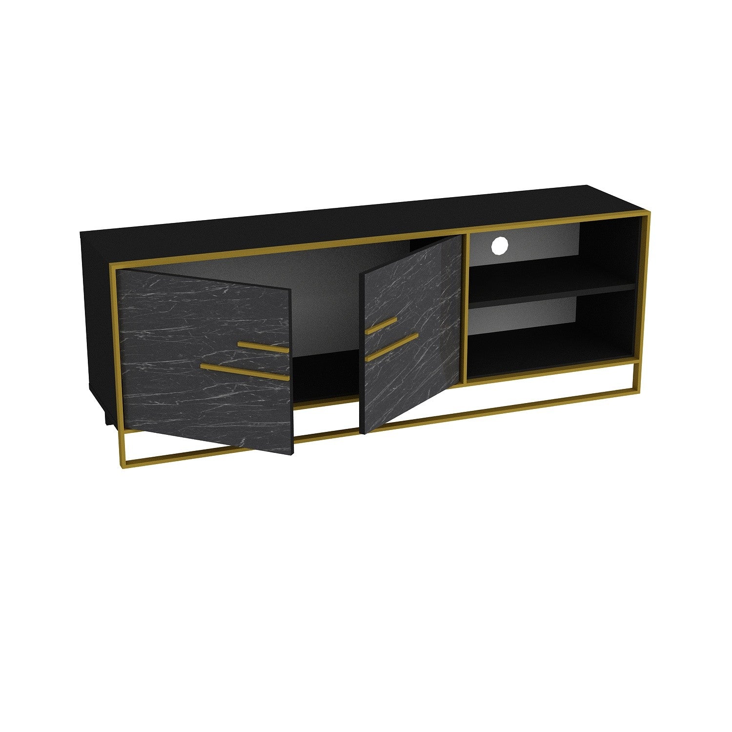 TV ormarić Polka - Black | AG-vitahome.hr