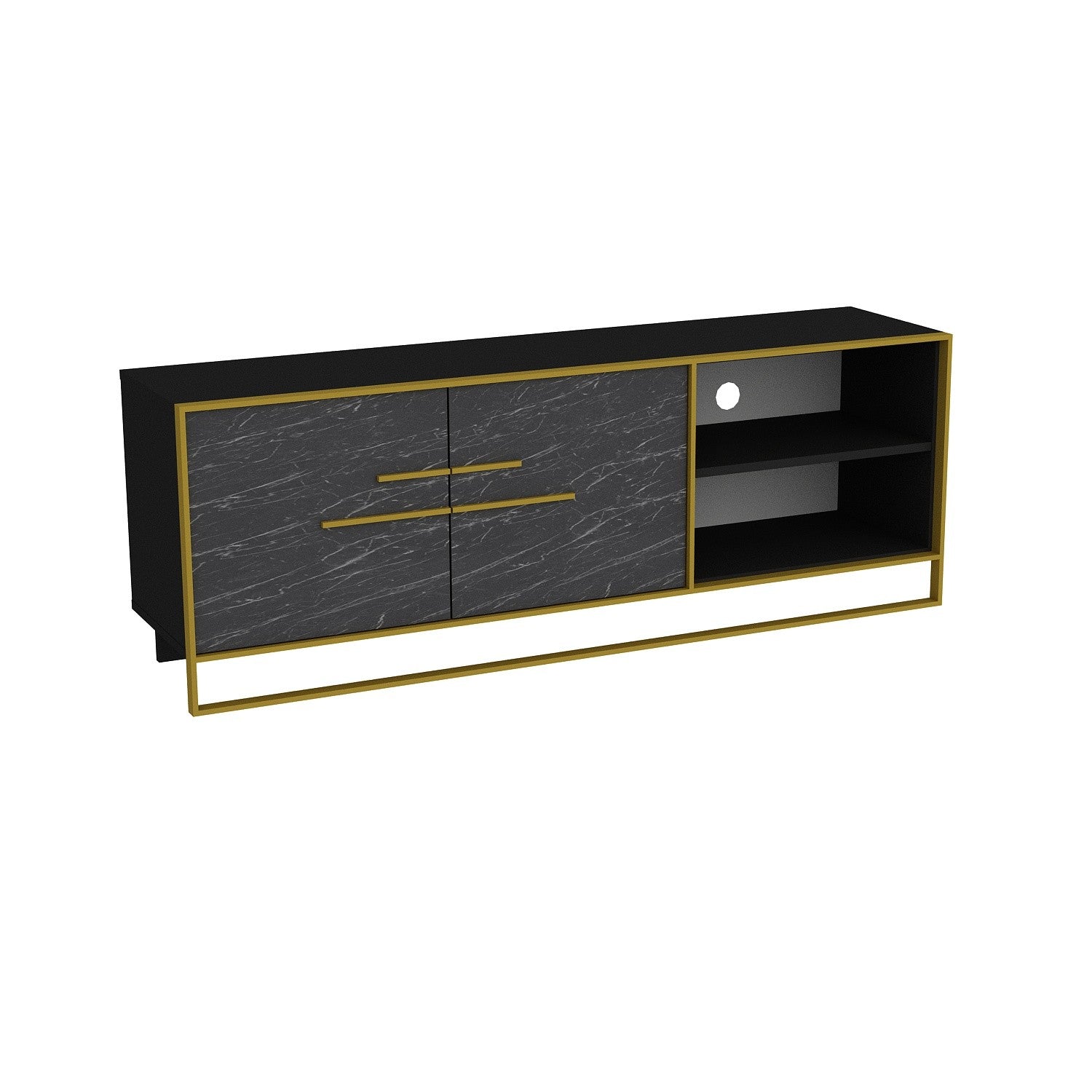 TV ormarić Polka - Black | AG-vitahome.hr