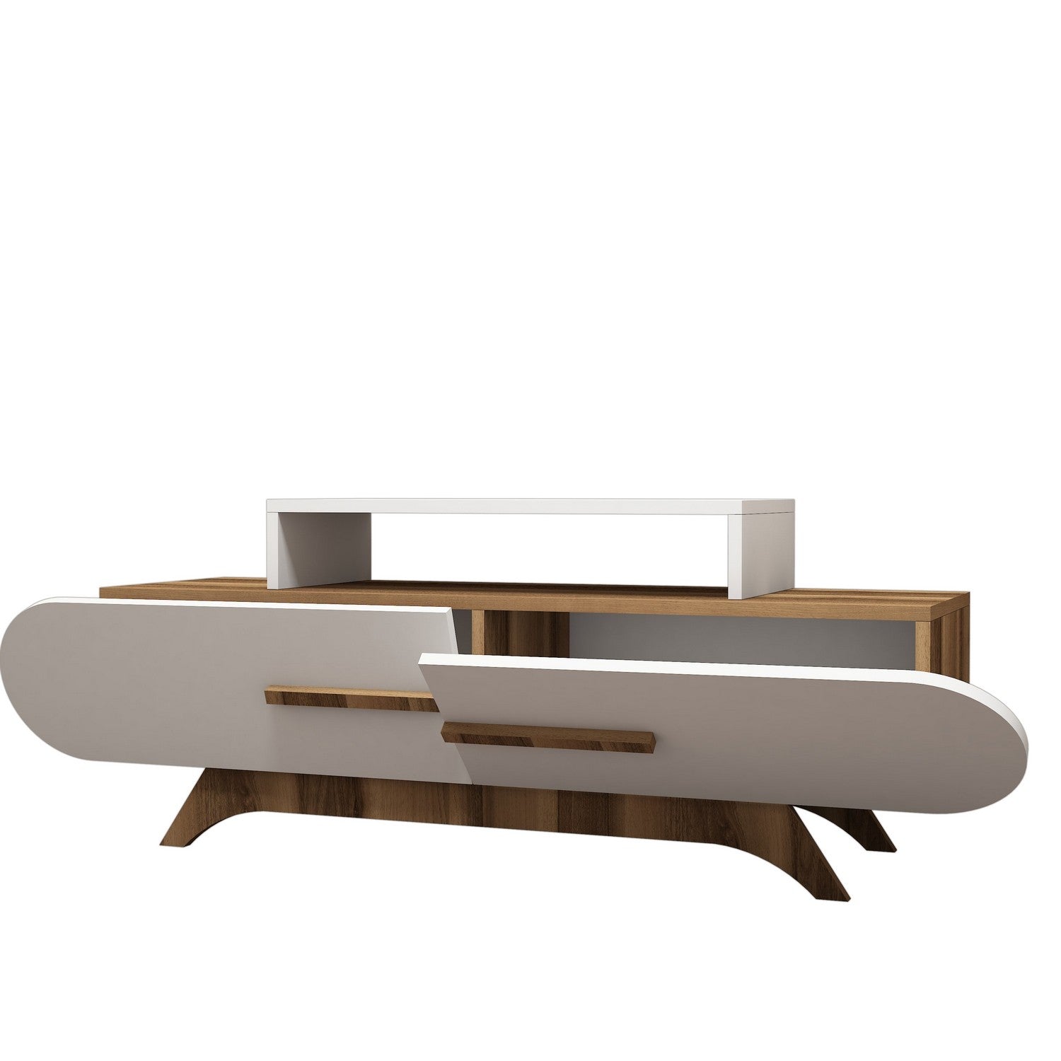TV ormarić Rose - Walnut, White | AG-vitahome.hr