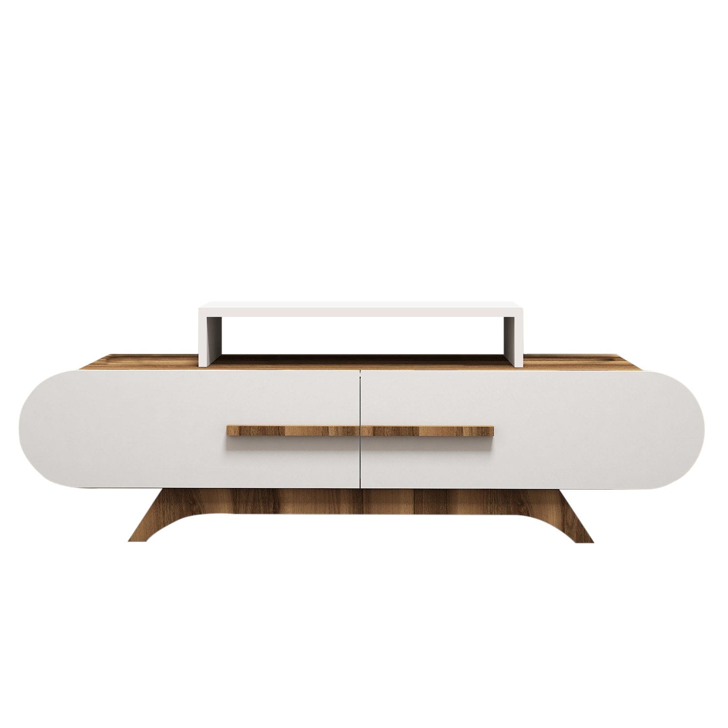 TV ormarić Rose - Walnut, White | AG-vitahome.hr