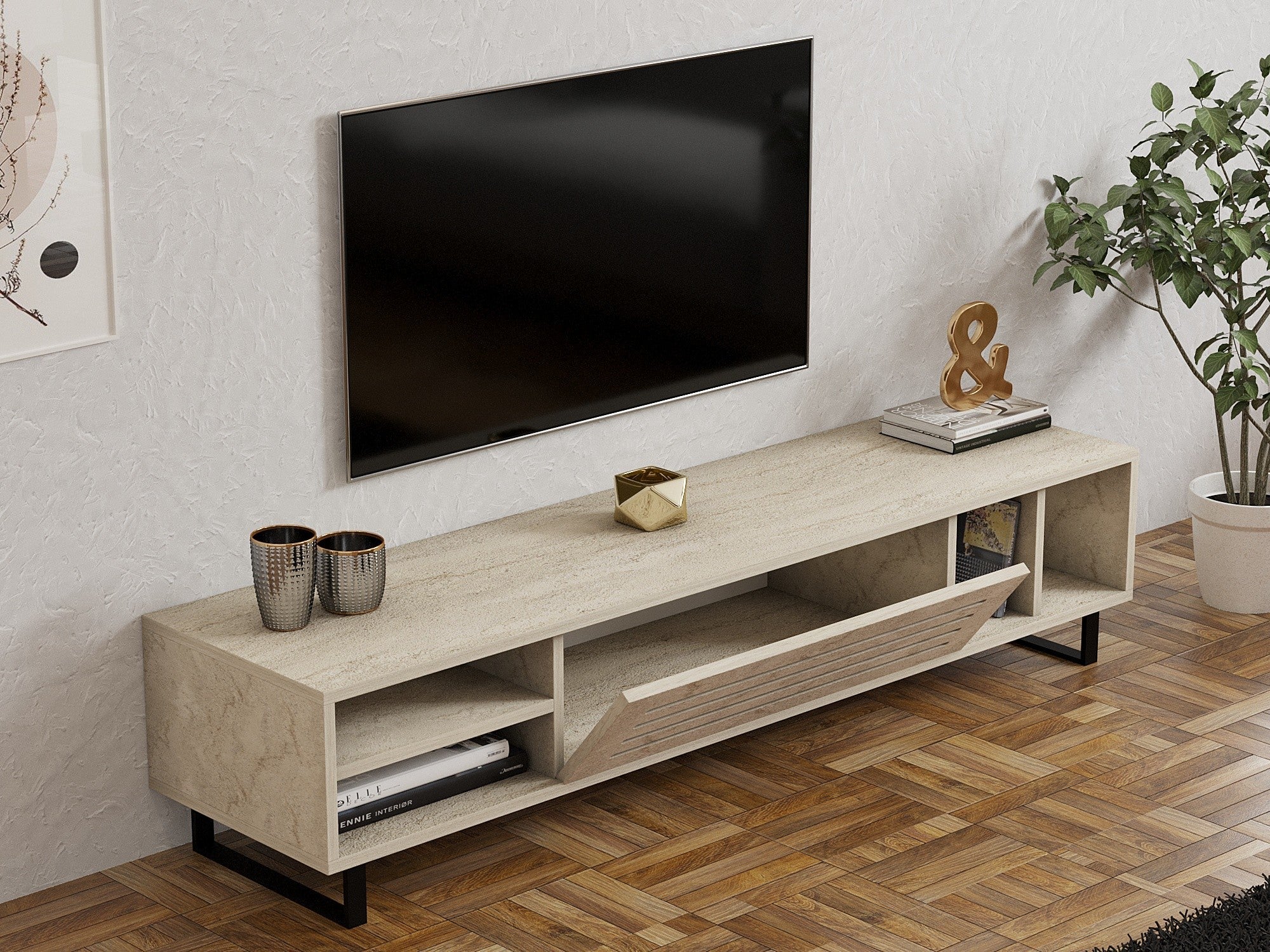TV ormarić Safir - Travertine | AG-vitahome.hr
