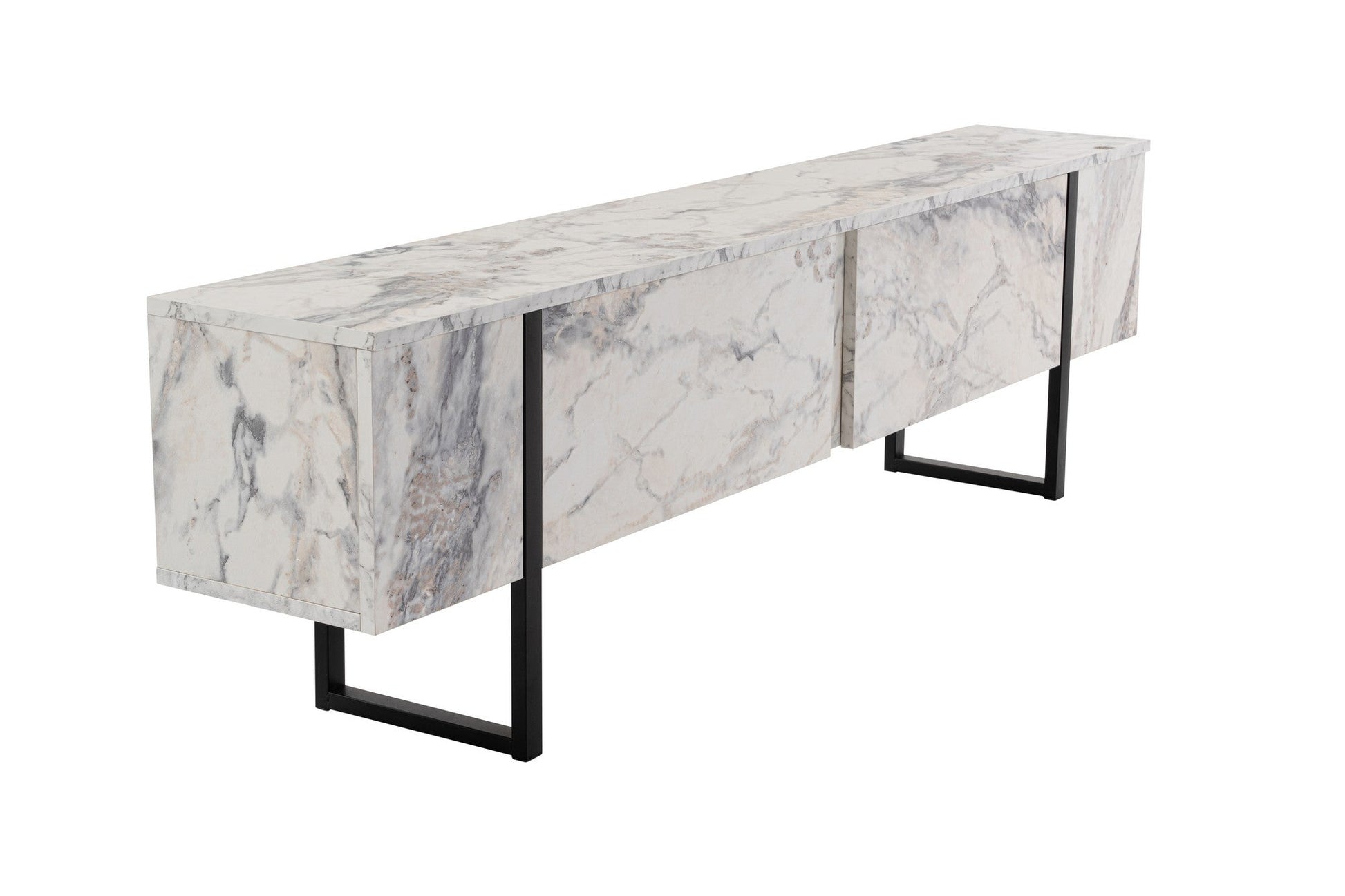 TV ormarić Serenity - Fressia Marble, Black | AG-vitahome.hr
