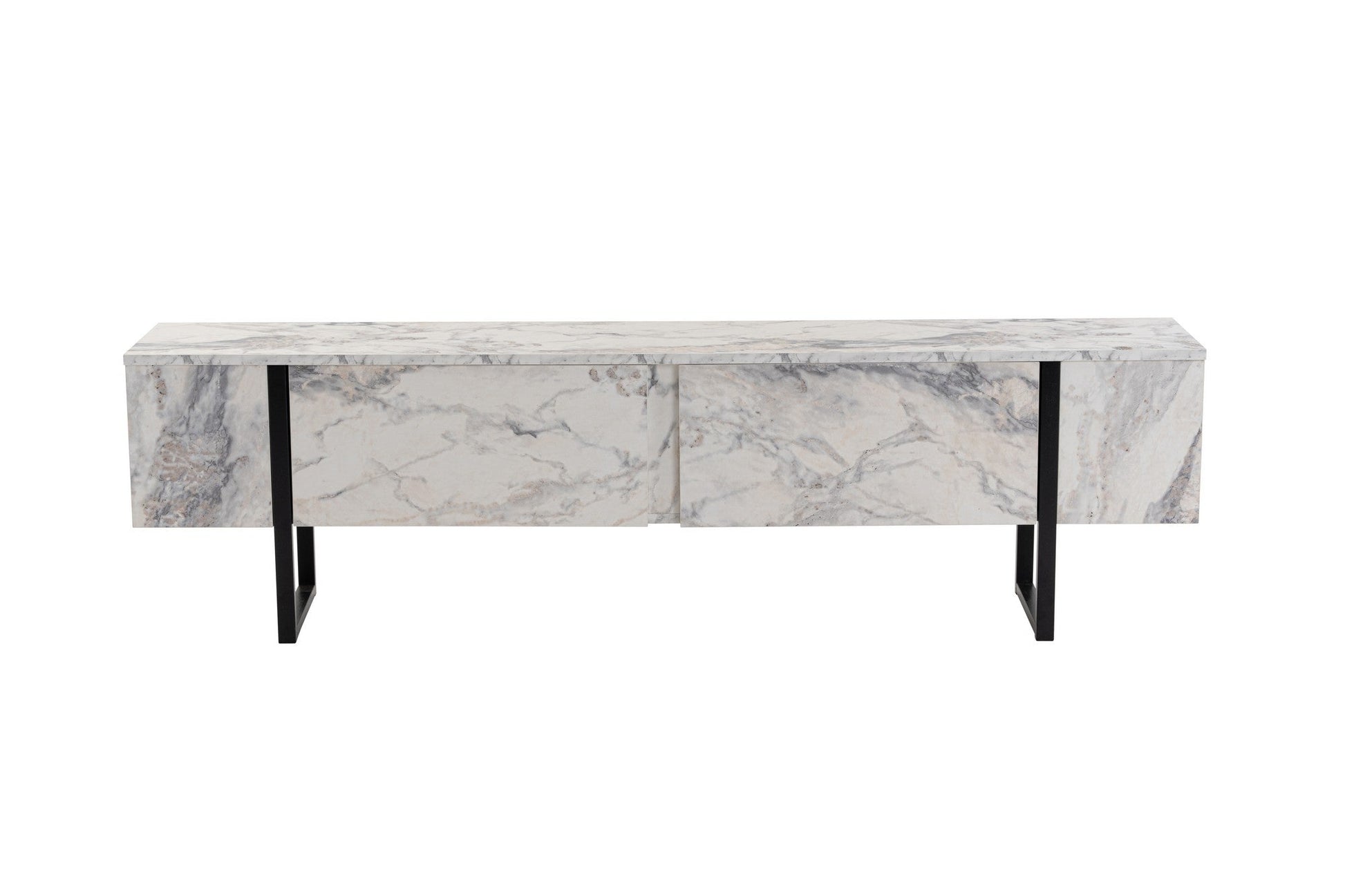 TV ormarić Serenity - Fressia Marble, Black | AG-vitahome.hr