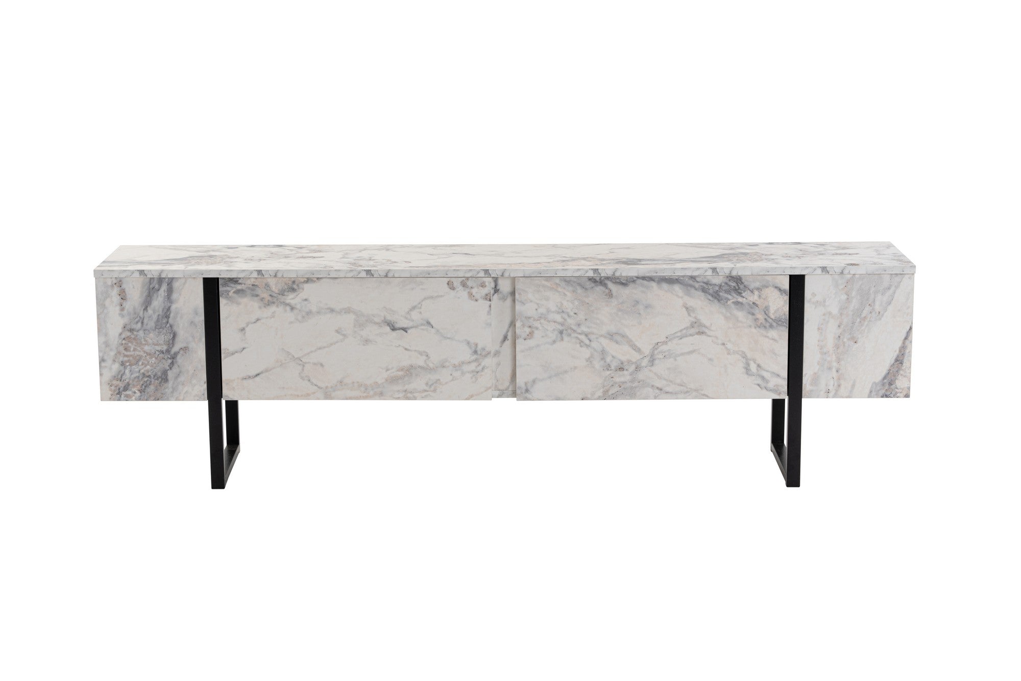 TV ormarić Serenity - Fressia Marble, Black | AG-vitahome.hr