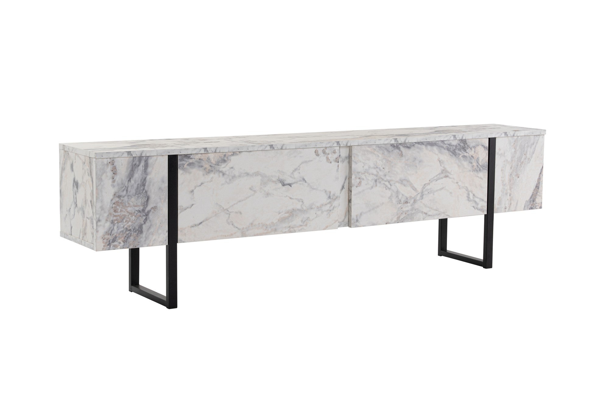 TV ormarić Serenity - Fressia Marble, Black | AG-vitahome.hr