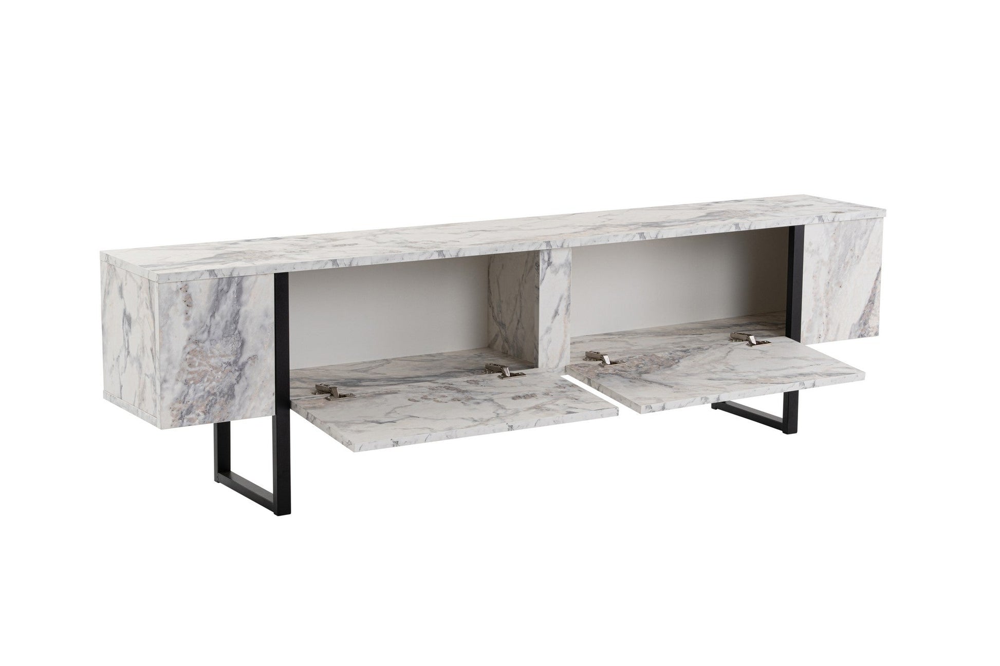 TV ormarić Serenity - Fressia Marble, Black | AG-vitahome.hr