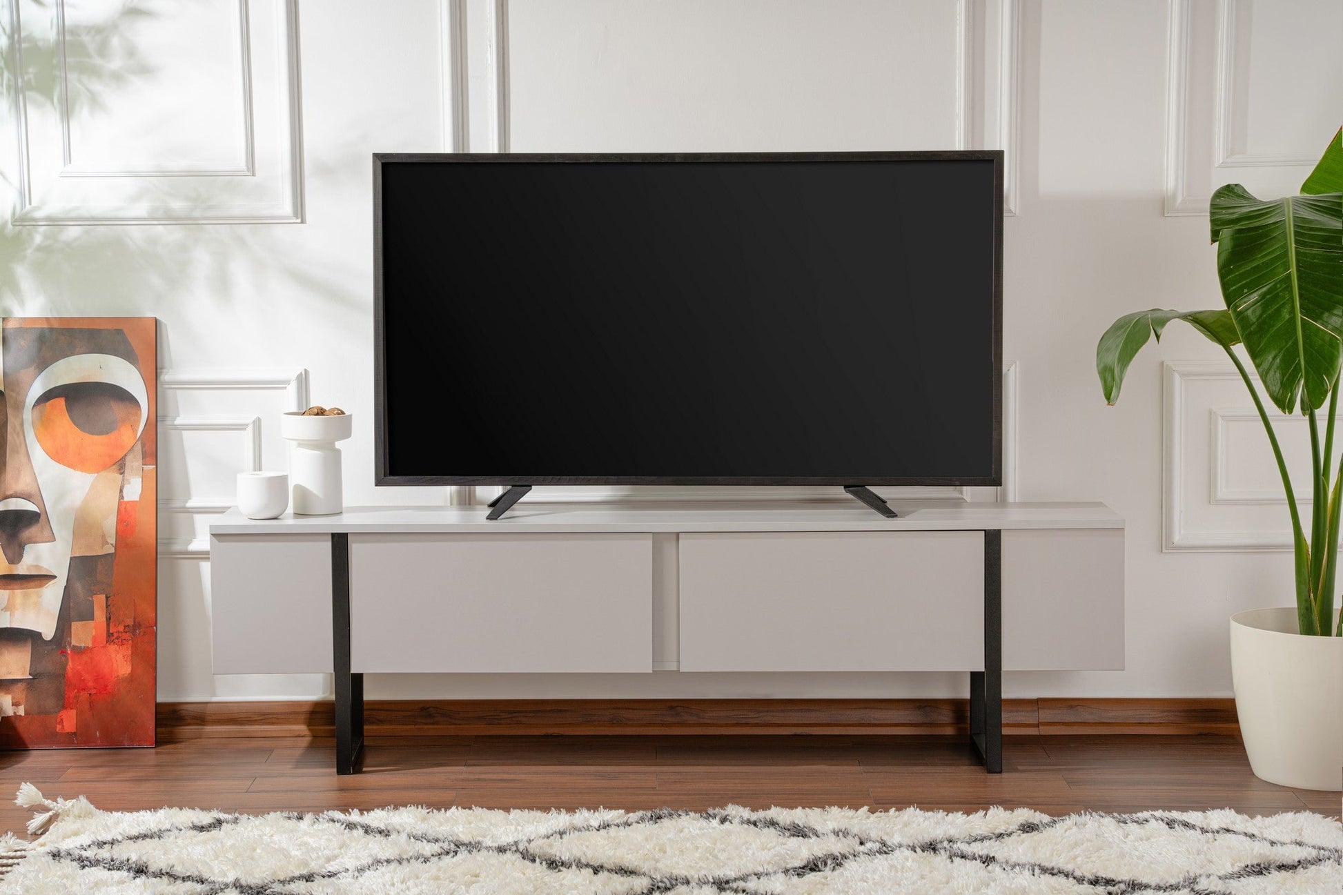TV ormarić Serenity - Grey, Black | AG-vitahome.hr