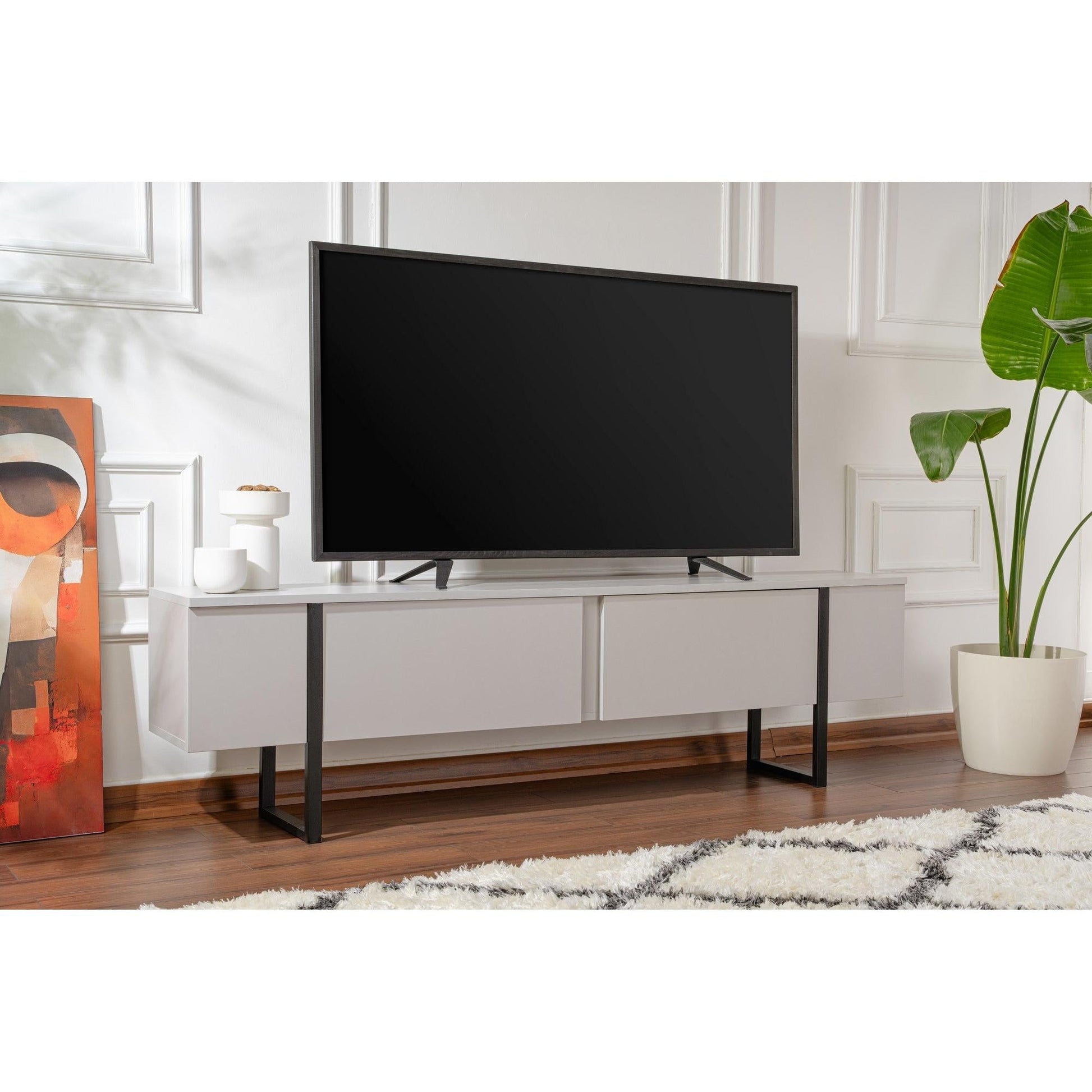 TV ormarić Serenity - Grey, Black | AG-vitahome.hr