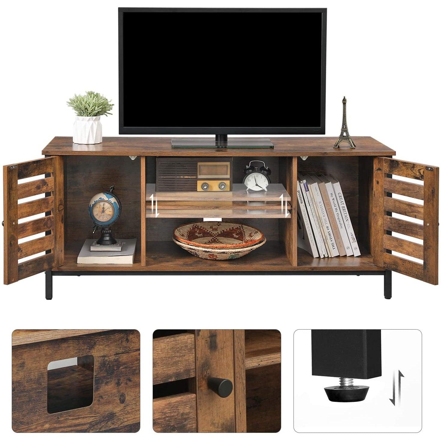 TV ormarić, TV postolje sa spremištem 110 x 40 x 50 cm rustikalno smeđa | Vasagle-vitahome.hr