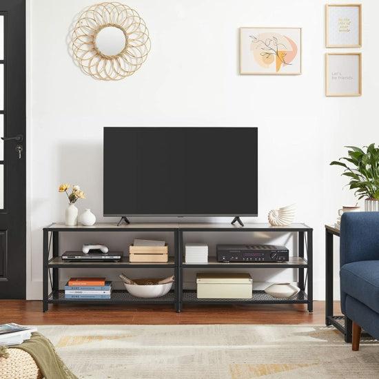 TV ormarić, TV stalak, 160 x 52 x 39 cm, siva i crna | Vasagle-vitahome.hr
