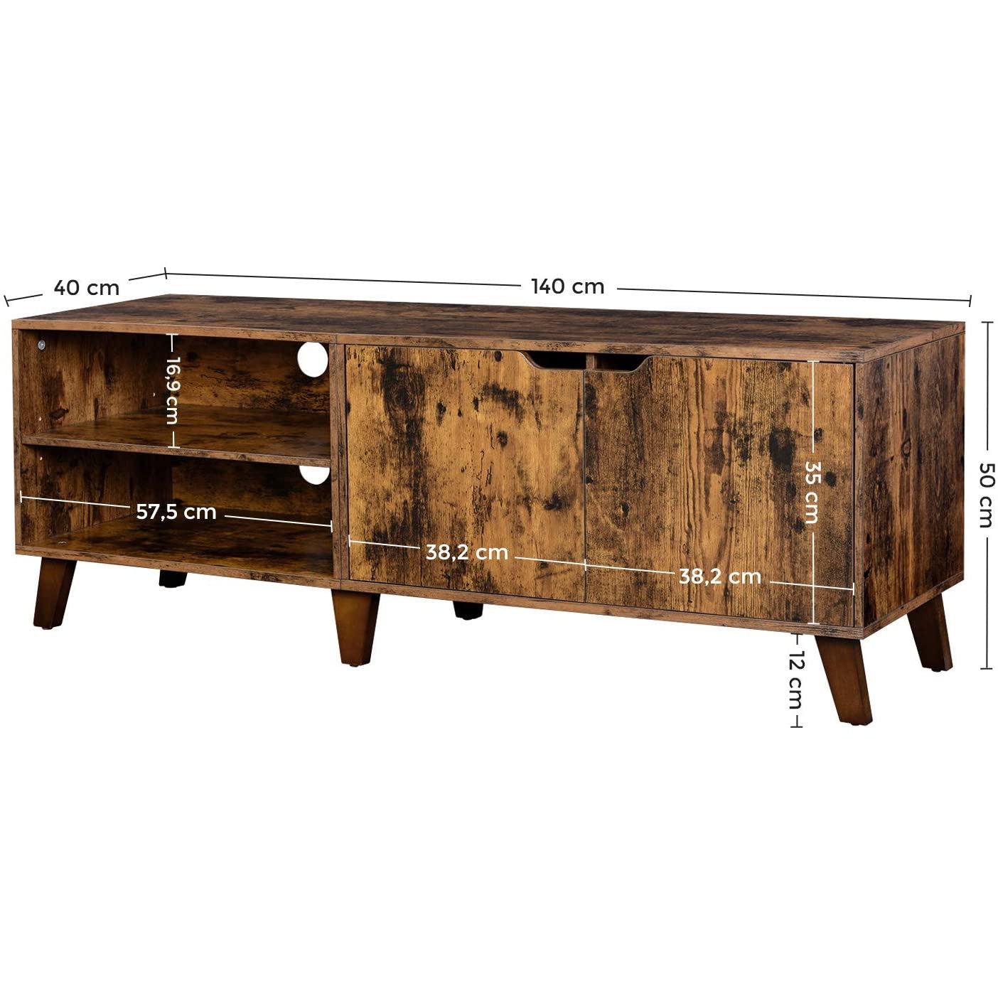 TV ormarić, TV stalak s 2 vrata, 140x40x50 cm | Vasagle-vitahome.hr