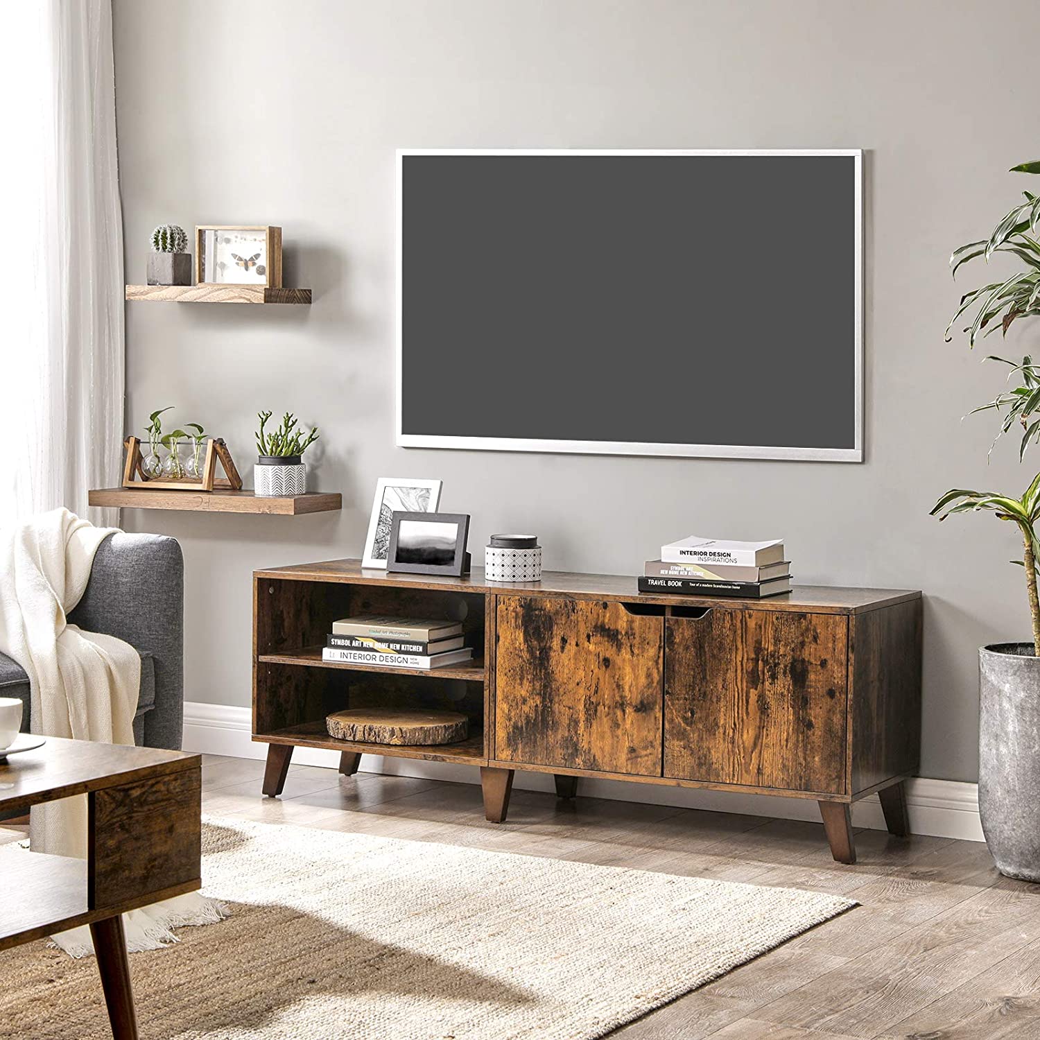 TV ormarić, TV stalak s 2 vrata, 140x40x50 cm | Vasagle-vitahome.hr