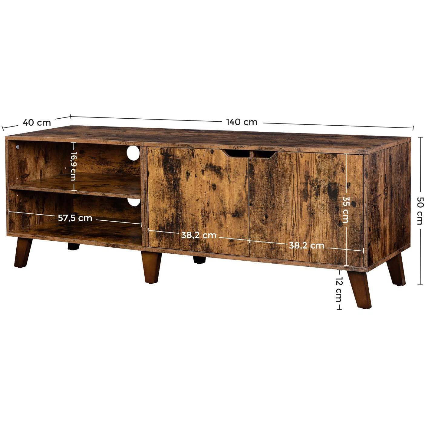 TV ormarić, TV stalak s 2 vrata, 140x40x50 cm | Vasagle-vitahome.hr