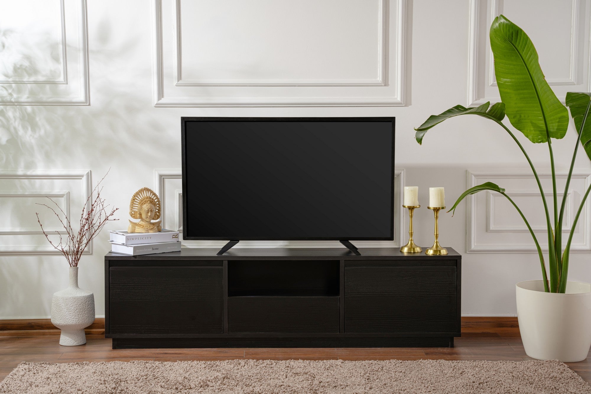 TV ormarić Vanguard - Wood Black | AG-vitahome.hr