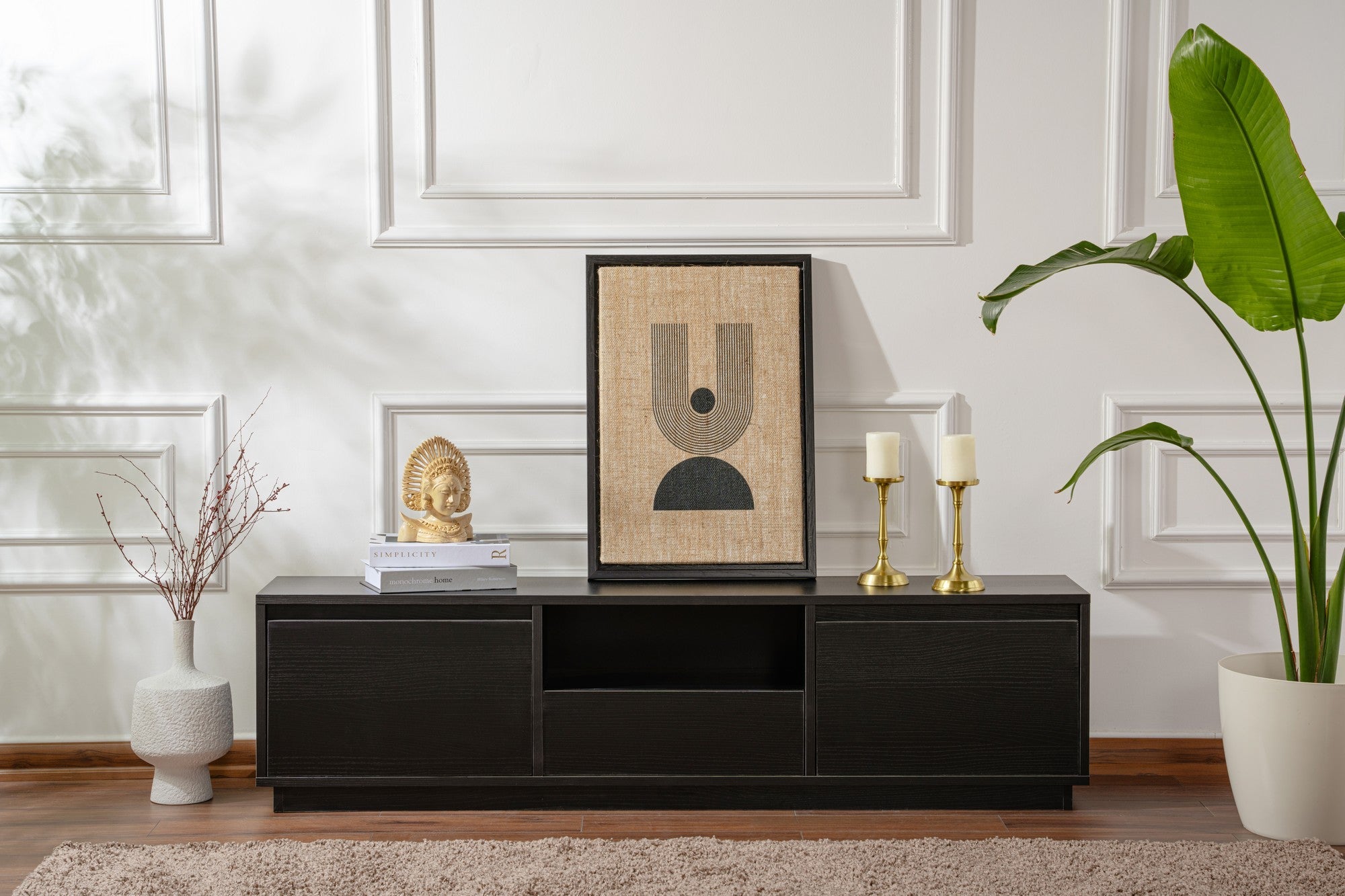 TV ormarić Vanguard - Wood Black | AG-vitahome.hr