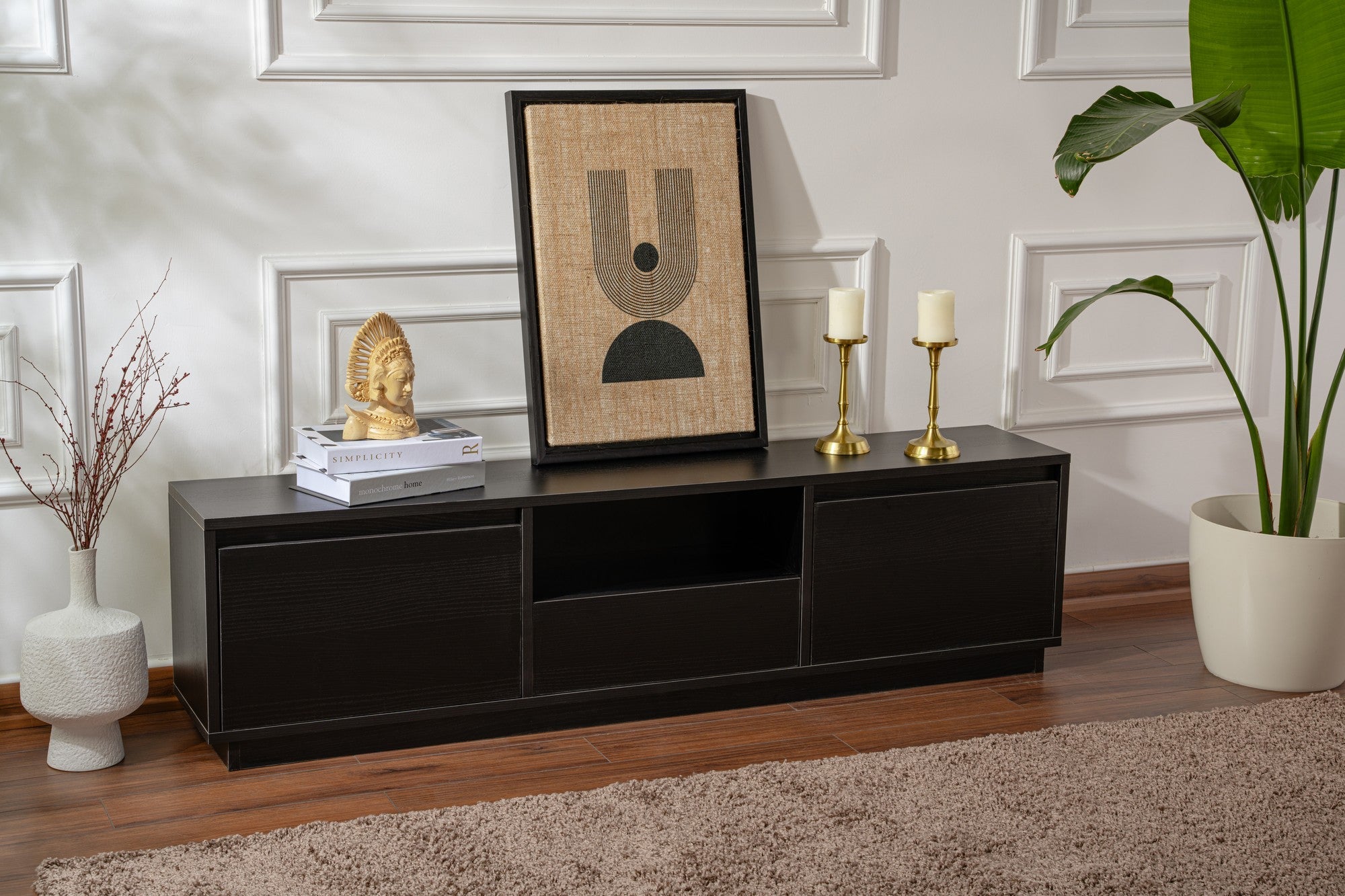 TV ormarić Vanguard - Wood Black | AG-vitahome.hr