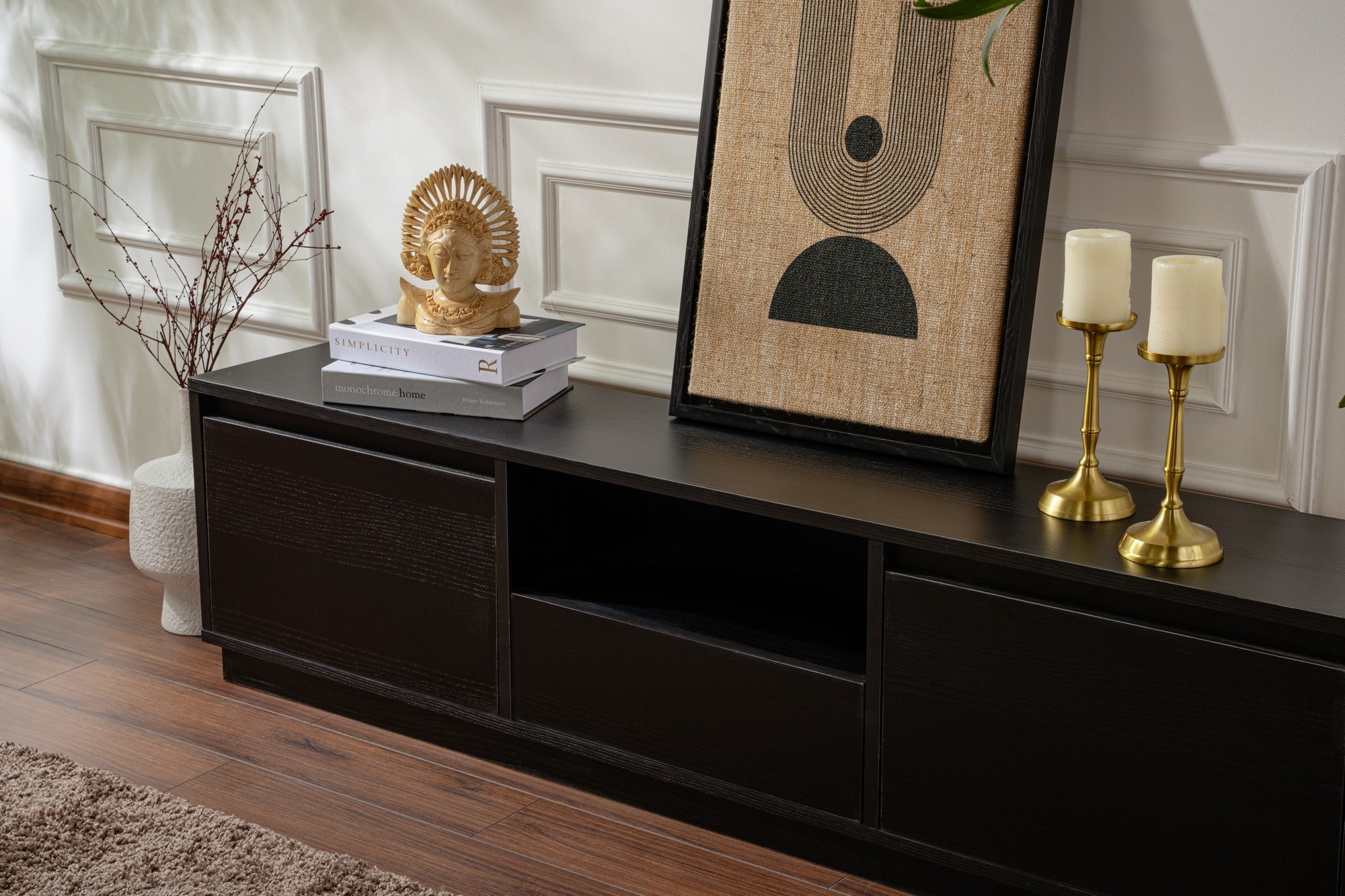 TV ormarić Vanguard - Wood Black | AG-vitahome.hr