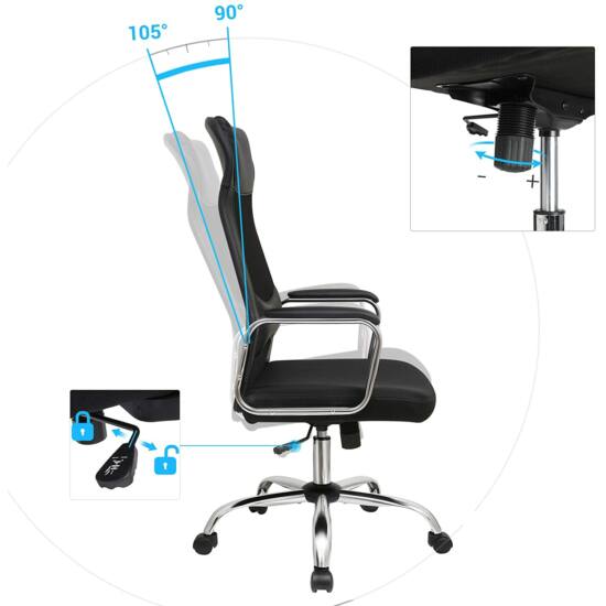 Uredska stolica, ergonomska kompjuterska stolica | SONGMICS-vitahome.hr