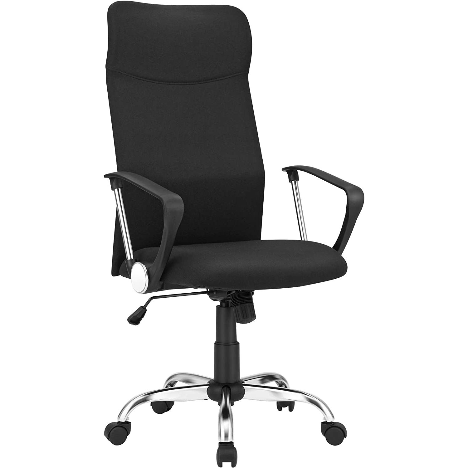 Uredska stolica, Ergonomska okretna stolica, 63 x (110-120) x 63 cm, crna | SONGMICS-vitahome.hr