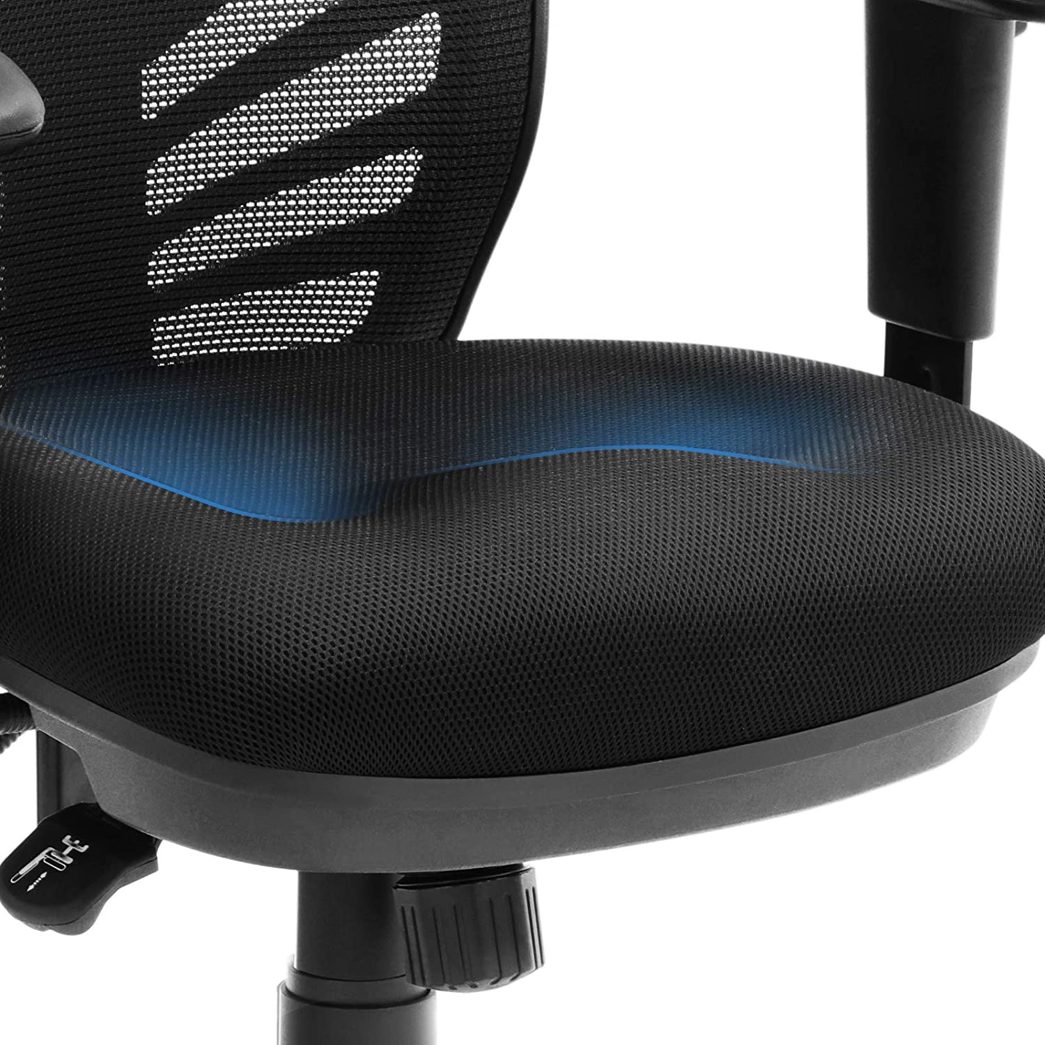 Uredska stolica, Ergonomska okretna stolica, podesiva visina stolice | SONGMICS-vitahome.hr