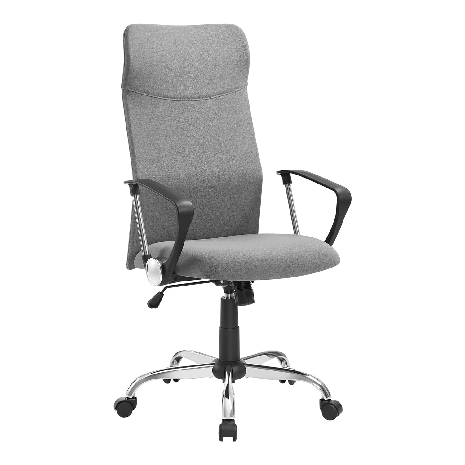 Uredska stolica, ergonomska stolica s podstavljenim sjedalom, siva | SONGMICS-vitahome.hr