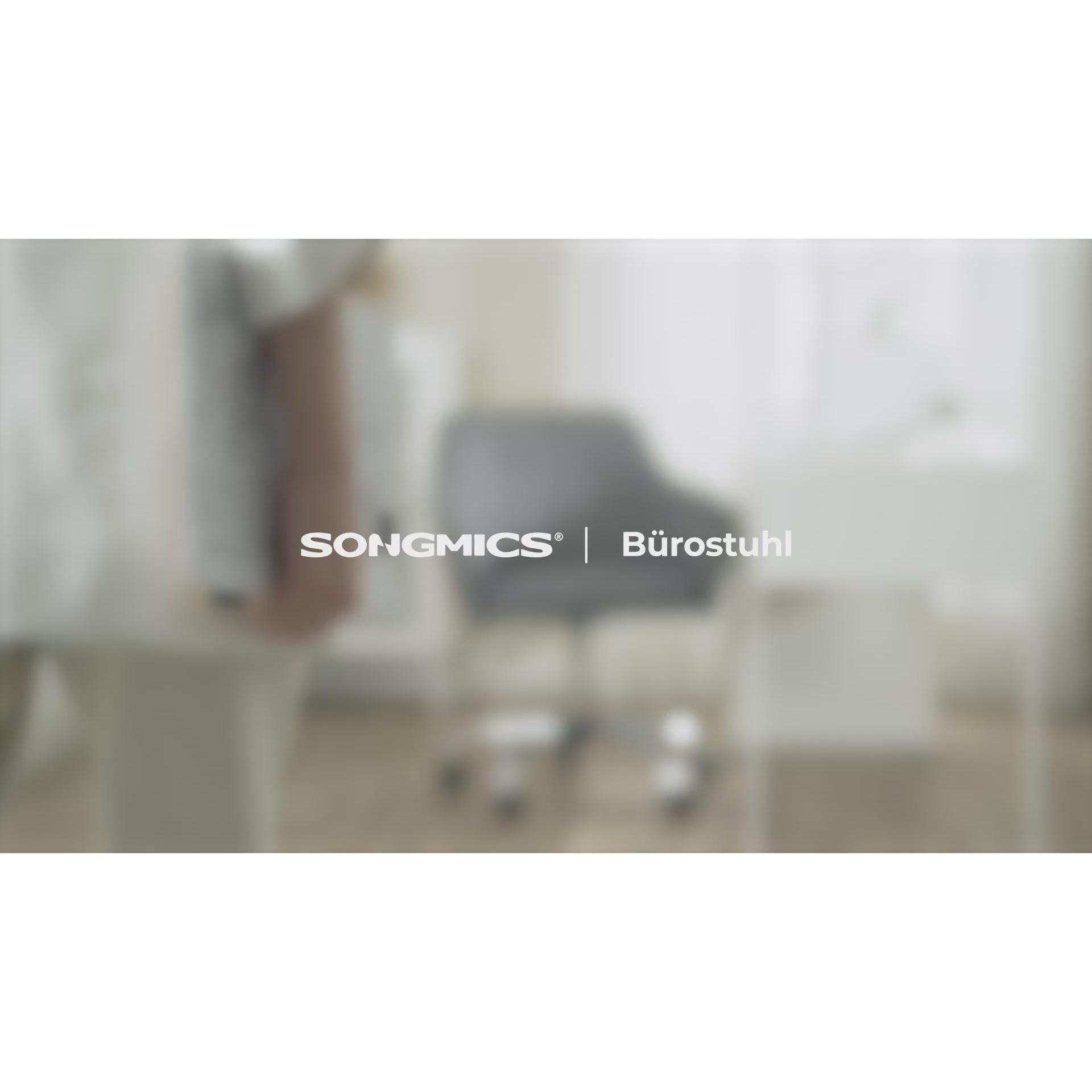 Uredska stolica nosivosti do 120 kg, čelični okvir, podesiva visina, sive boje | SONGMICS-vitahome.hr