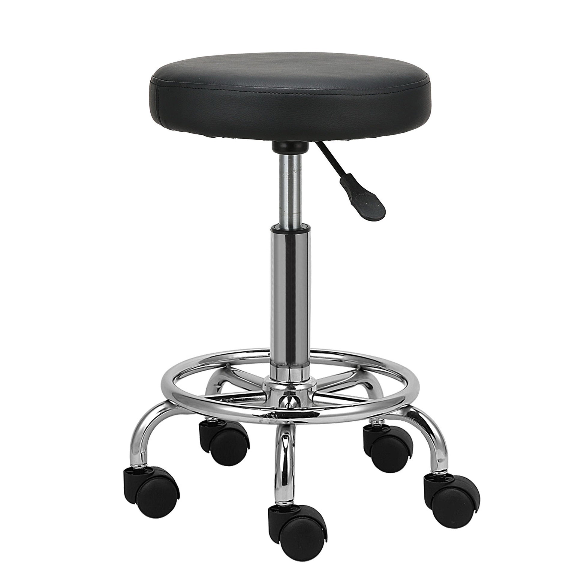 VASHOME stolica za kozmetički salon, frizerska stolica s kotačićima, crna-VASHOME-Vita Home