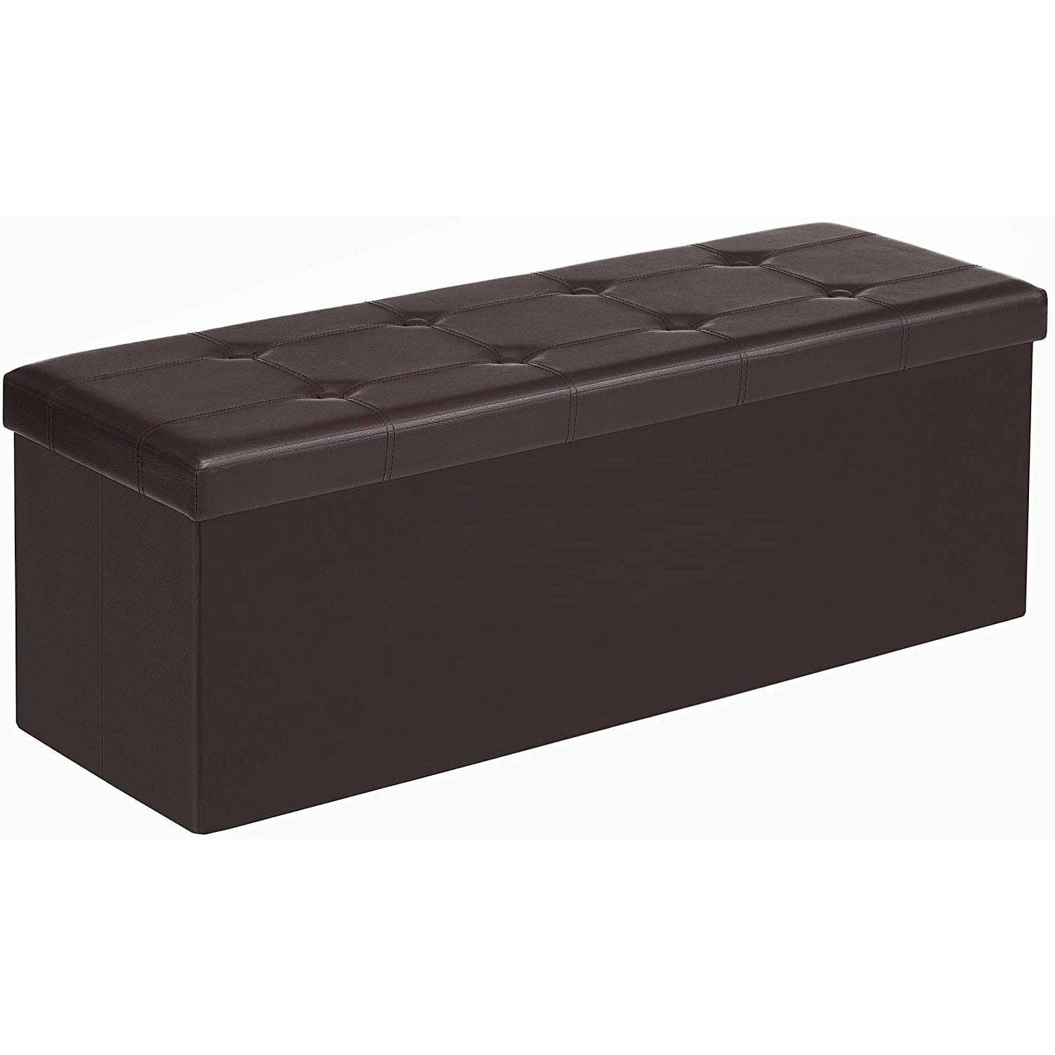 Velika klupa za odlaganje, maks. nosivost 300 kg, smeđa 110 x 38 x 38 cm | SONGMICS-vitahome.hr