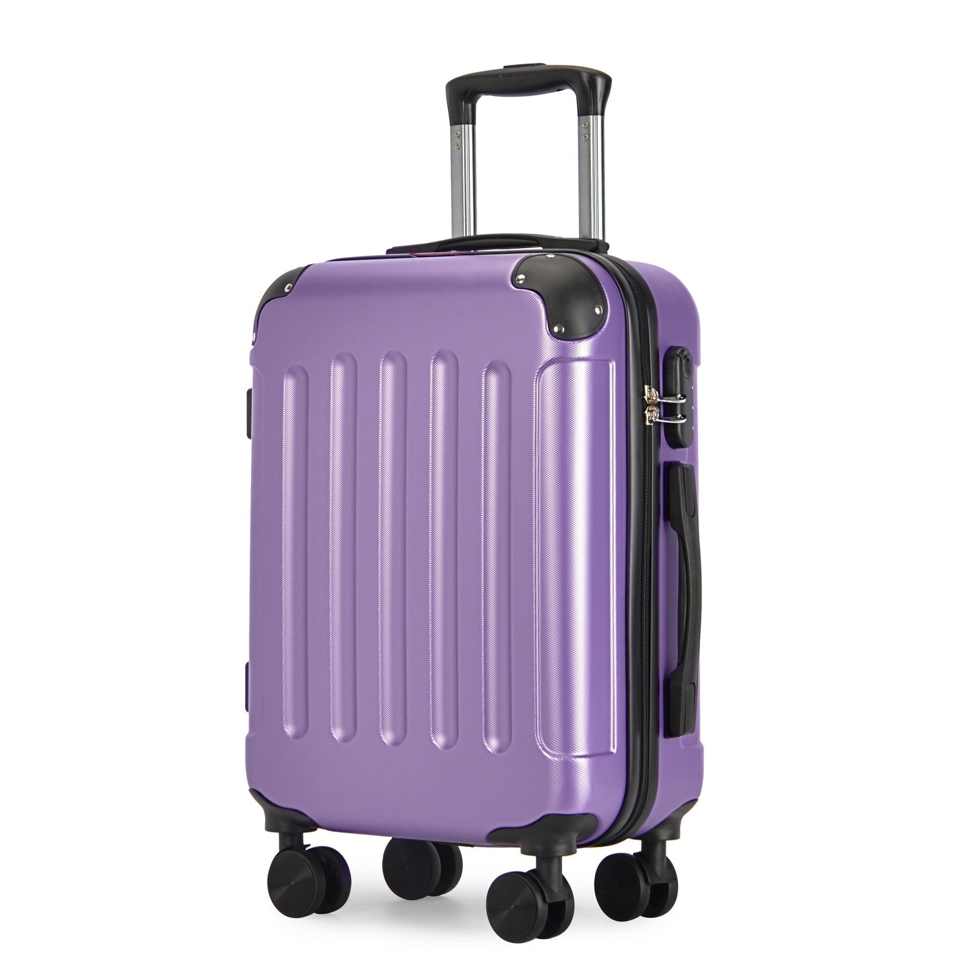 VERTICAL kabinski kofer na 4 kotača s bravom, 55x39x20cm, ljubičasta | BONTOUR-vitahome.hr