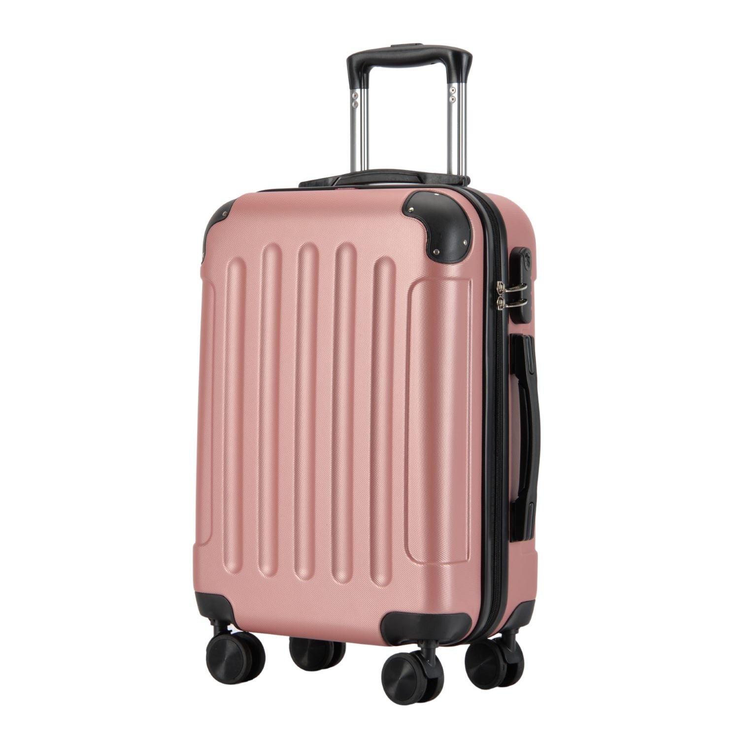 VERTICAL kabinski kofer na 4 kotača s bravom, 55x39x20cm, roze zlato | BONTOUR-vitahome.hr