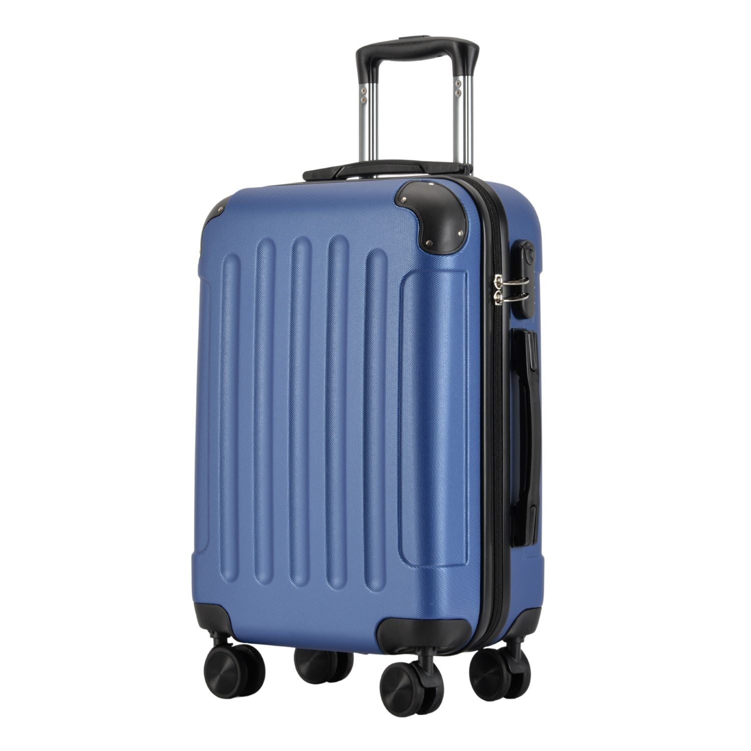 VERTICAL kabinski kofer na 4 kotača s bravom, 55x39x20cm, tamno plavi | BONTOUR-vitahome.hr