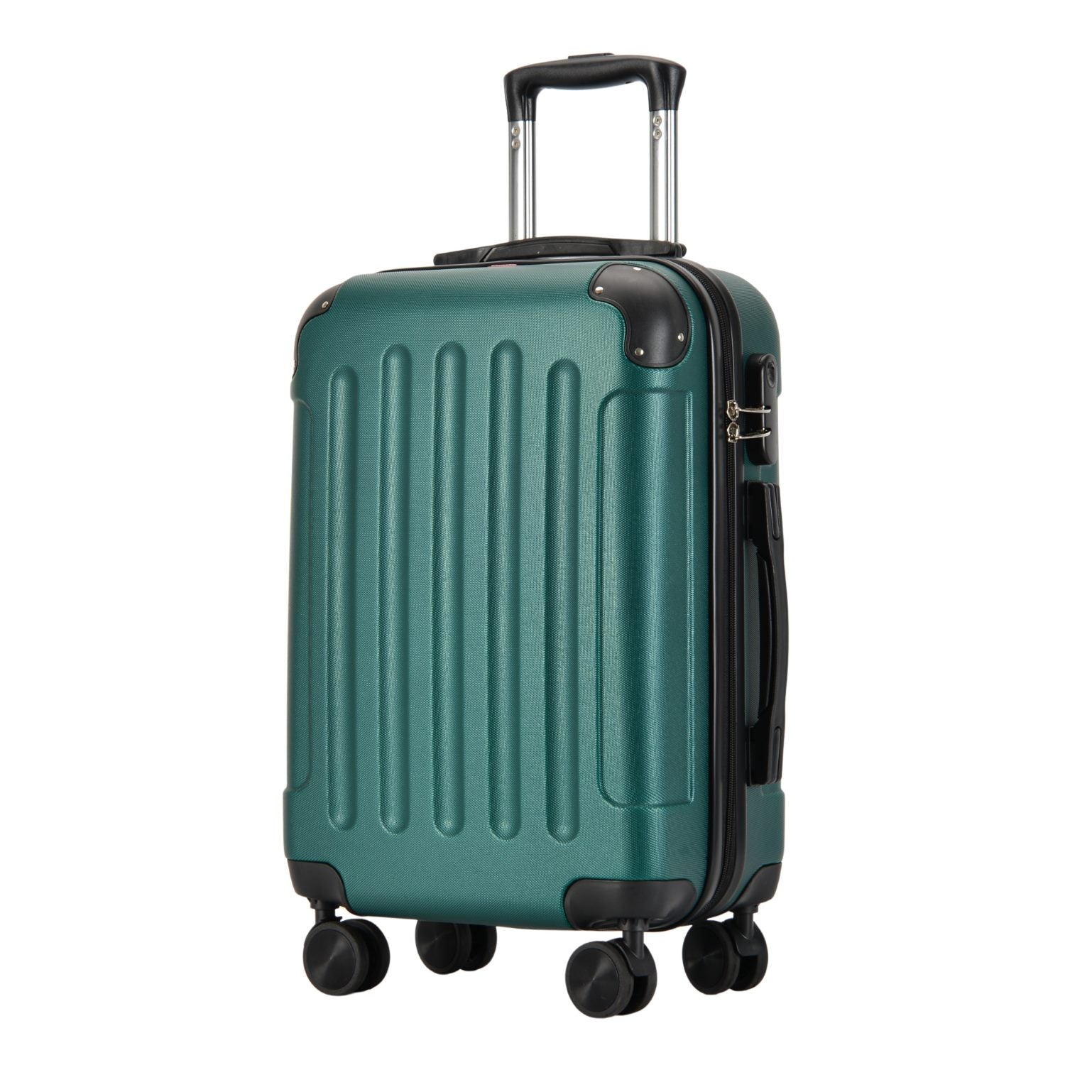 VERTICAL kabinski kofer na 4 kotača s bravom, 55x39x20cm, zeleni | BONTOUR-vitahome.hr