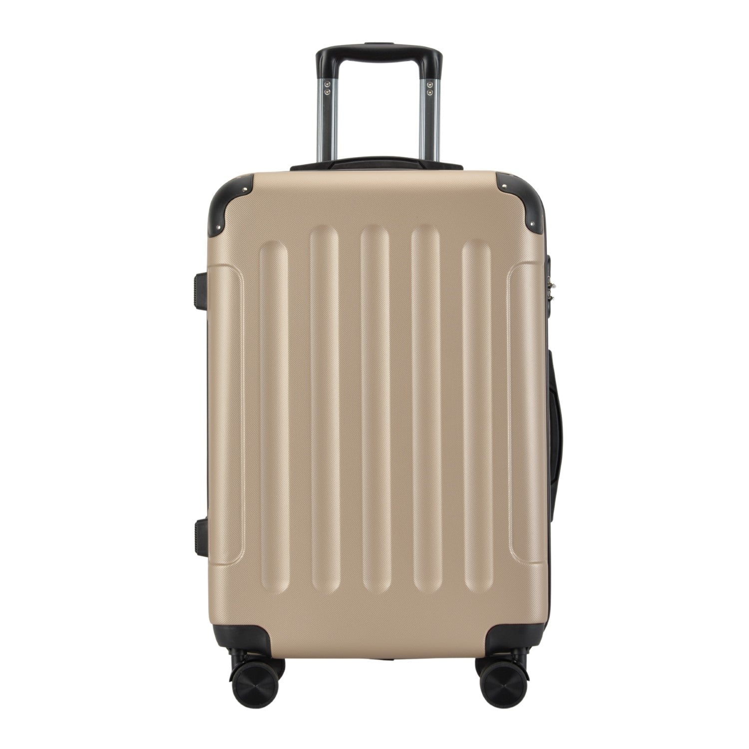 VERTICAL set od 3 kofera na 4 kotača s bravom, boja šampanjca | BONTOUR-vitahome.hr