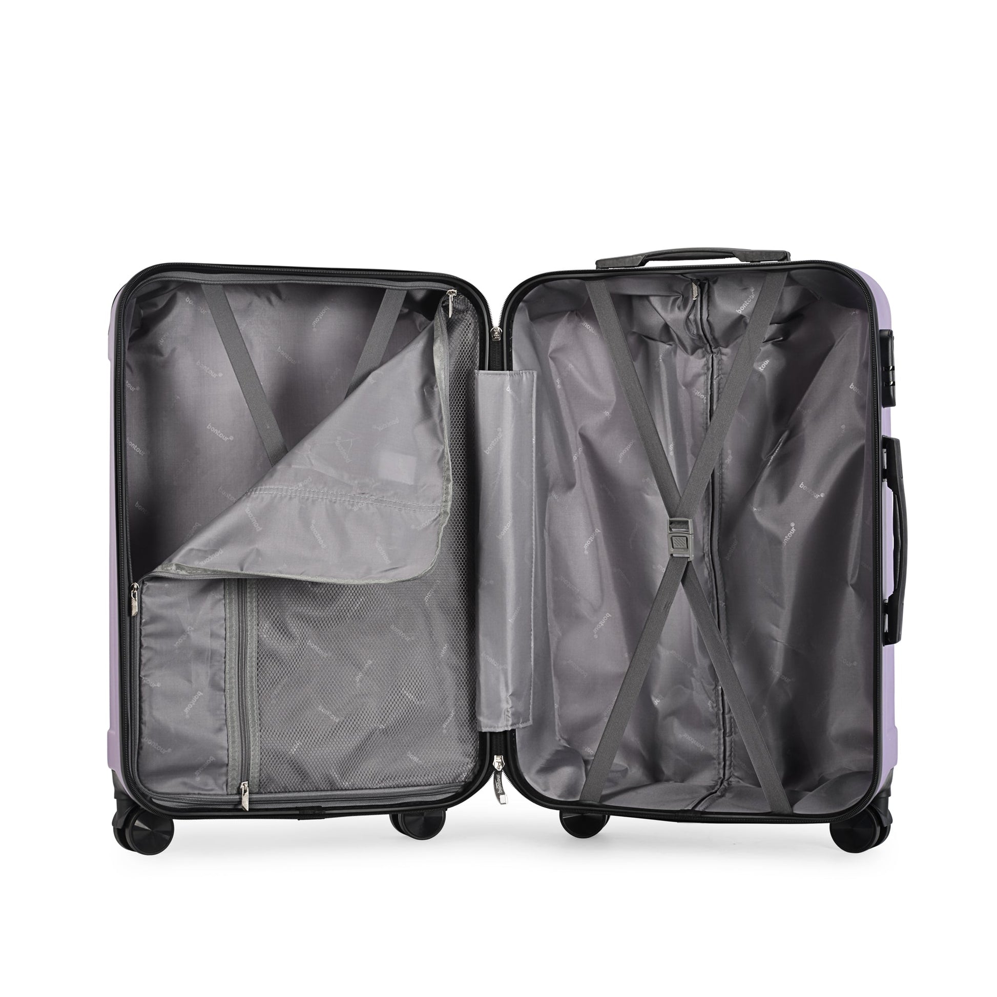 VERTICAL set od 3 kofera na 4 kotača s bravom, ljubičasta | BONTOUR-vitahome.hr