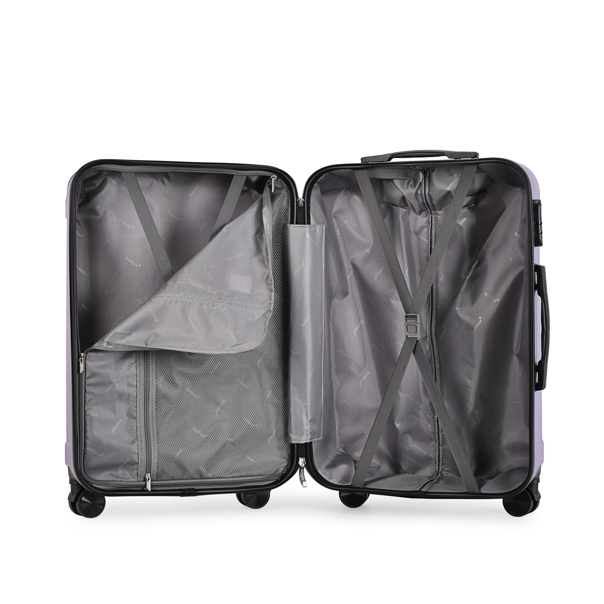 VERTICAL set od 3 kofera na 4 kotača s bravom, ljubičasta | BONTOUR-vitahome.hr