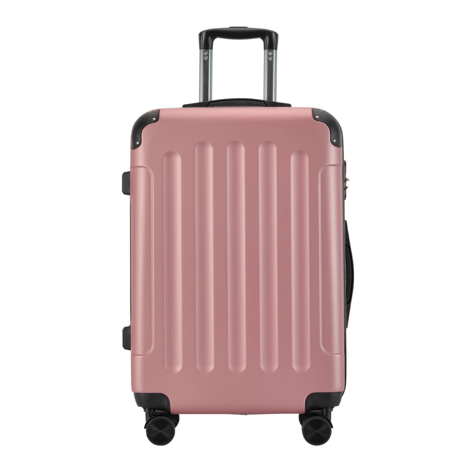 VERTICAL set od 3 kofera na 4 kotača s bravom, ružičasto zlato | BONTOUR-vitahome.hr