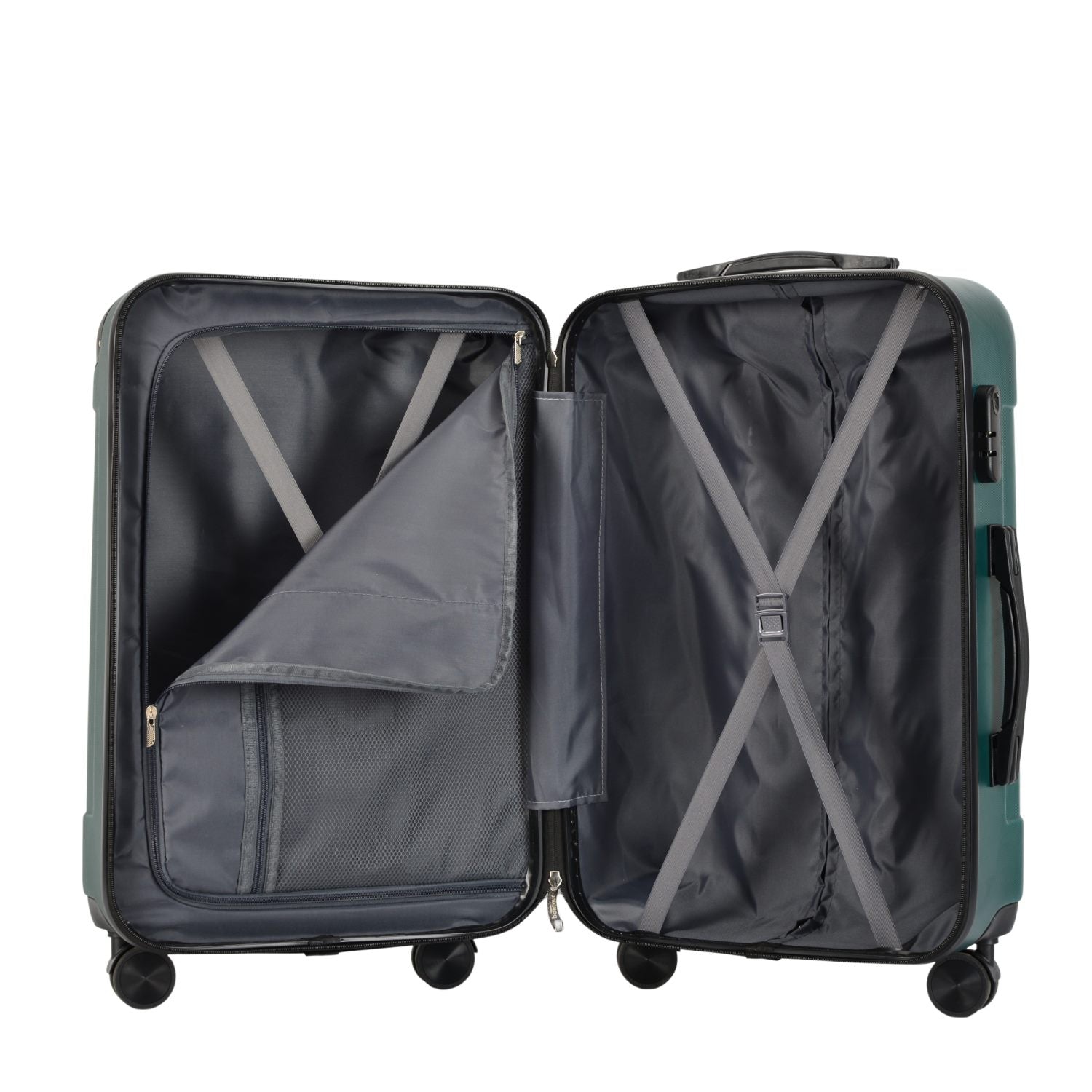 VERTICAL set od 3 kofera na 4 kotača s bravom, zelena | BONTOUR-vitahome.hr