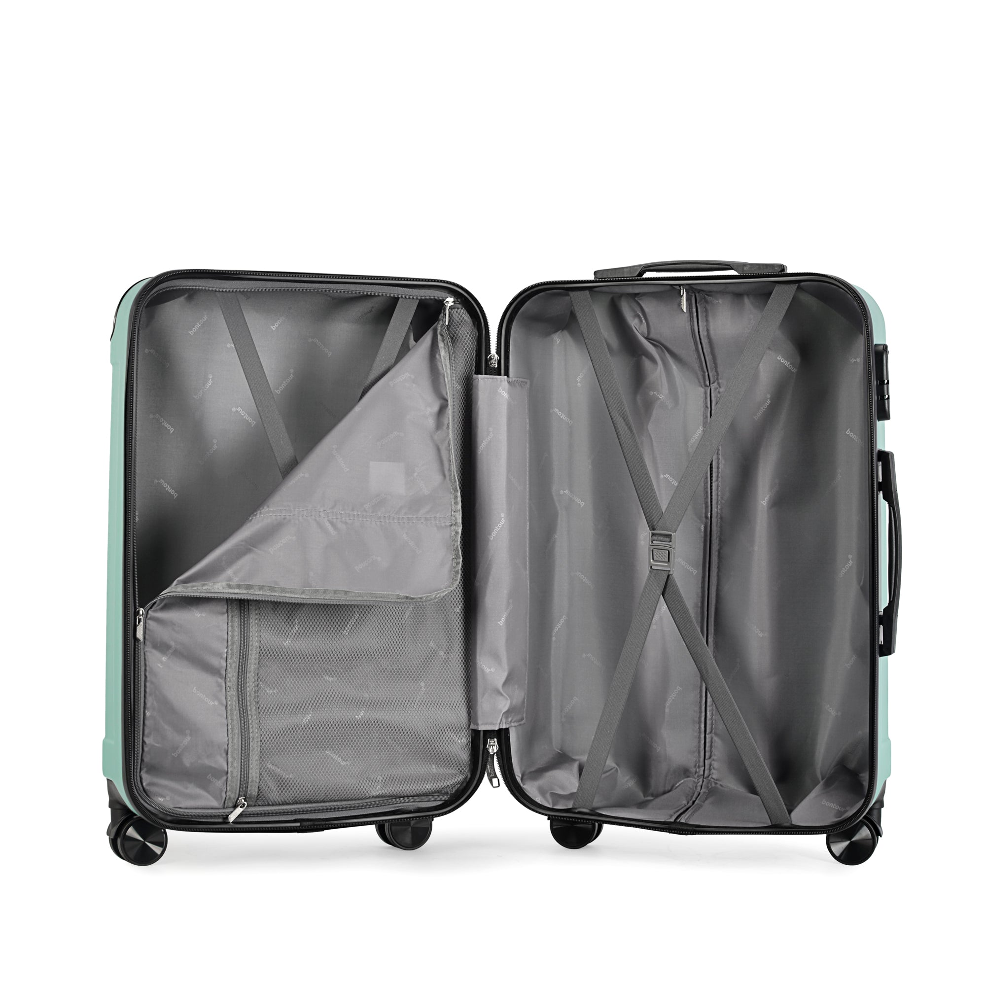 VERTICAL srednji kofer na 4 kotača s bravom, 65 x 44.5 x 27 cm, puder zelena | BONTOUR-vitahome.hr