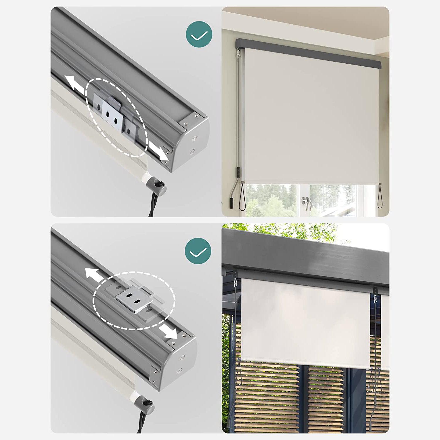 Vertikalna tenda 1,4 x 2,5 m (Š x V), bež boje | SONGMICS-vitahome.hr