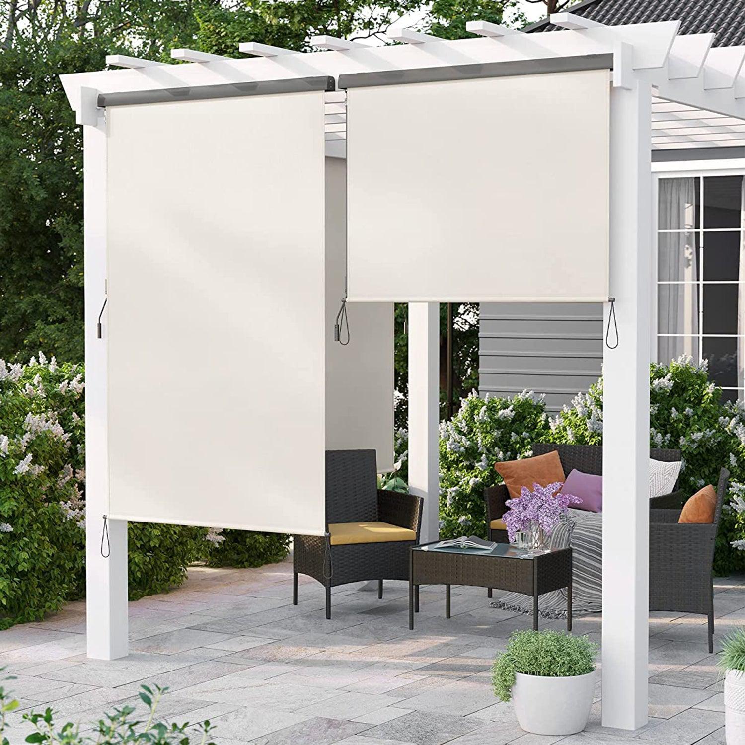Vertikalna tenda 1,4 x 2,5 m (Š x V), bež boje | SONGMICS-vitahome.hr