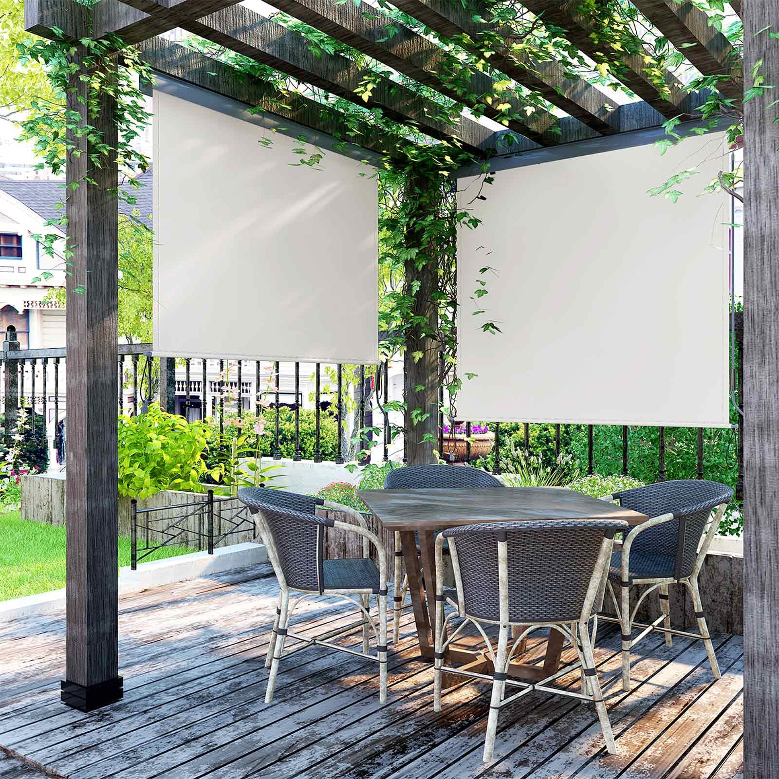 Vertikalna tenda za terasu i balkon, 2,5 × 1,8 m (V × Š), bež | SONGMICS