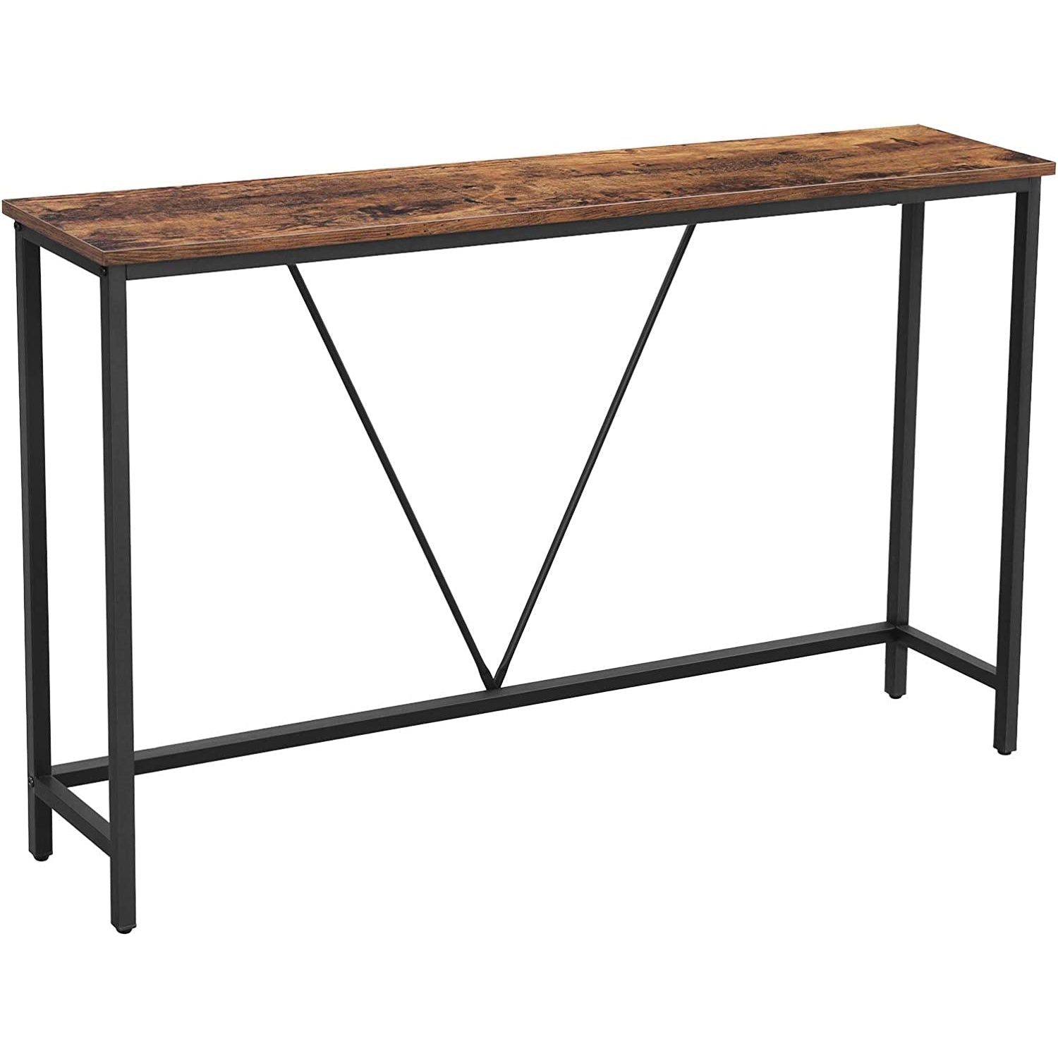 Vintage konzolni stol 120 x 23 x 74 cm, smeđe-crni | Vasagle-vitahome.hr