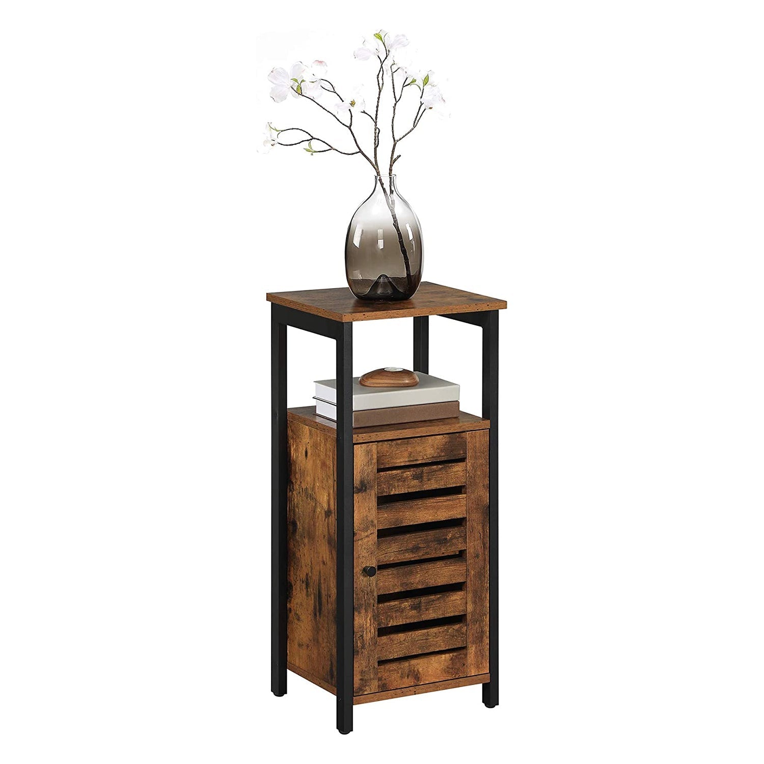 Visoki mali ormar s vratima od letvica 37 x 30 x 81 cm | Vasagle-vitahome.hr