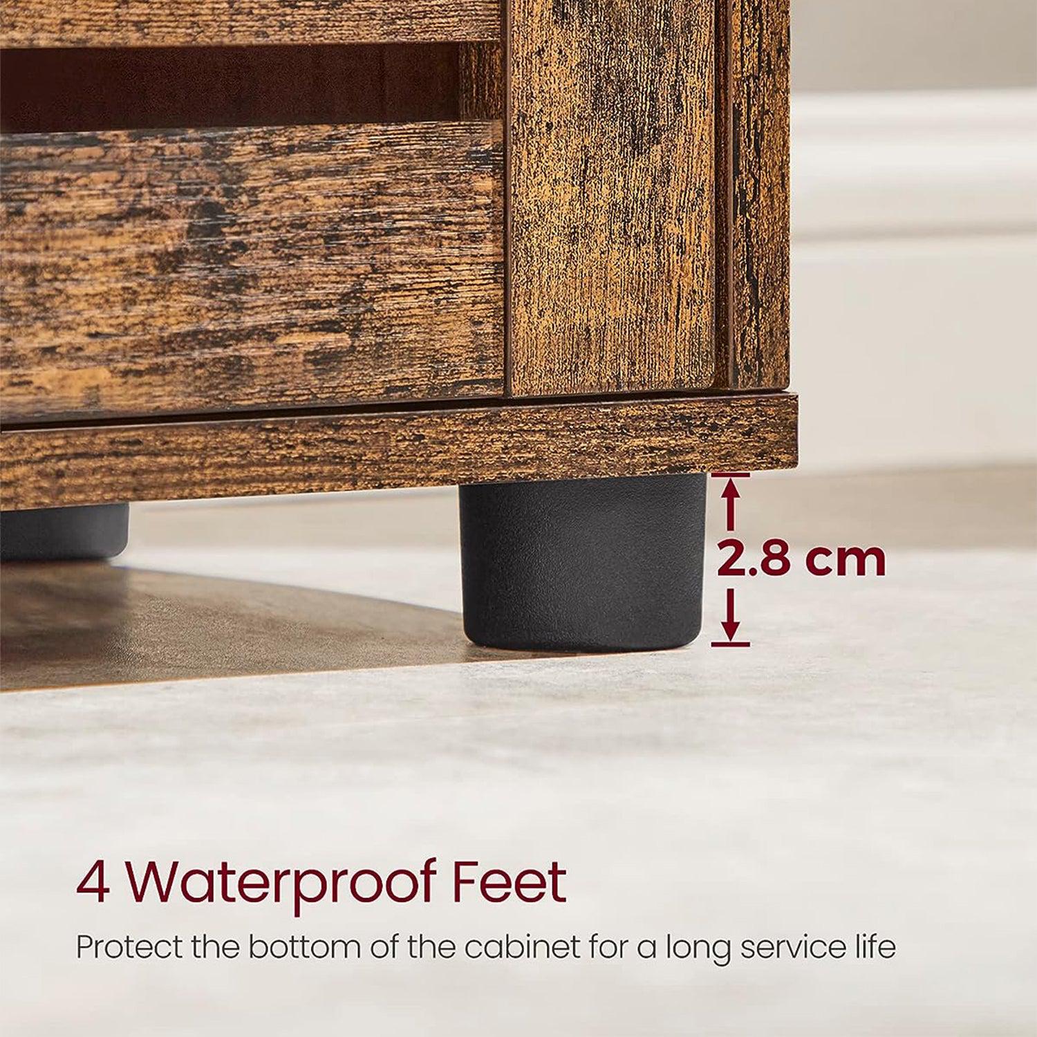 Visoki ormar s podesivom policom, ormar za odlaganje, rustikalno smeđa | VASAGLE-Vasagle-Vita Home