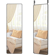 Visoko ogledalo za zid ili vrata, 120 x 40 cm, mat crni okvir | SONGMICS-SONGMICS-Vita Home