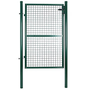 Vrtna vrata od galvaniziranog čelika s bravom i 3 ključa, 106 x 200cm, zelena | SONGMICS-vitahome.hr