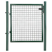 Vrtna vrata od galvaniziranog čelika s bravom i 3 ključa, 150 x 106 cm, zelena | SONGMICS-vitahome.hr