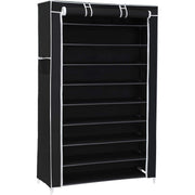 XXL 10-slojna polica za cipele od 45 pari, 88 x 28 x 160 cm, crna | SONGMICS-vitahome.hr